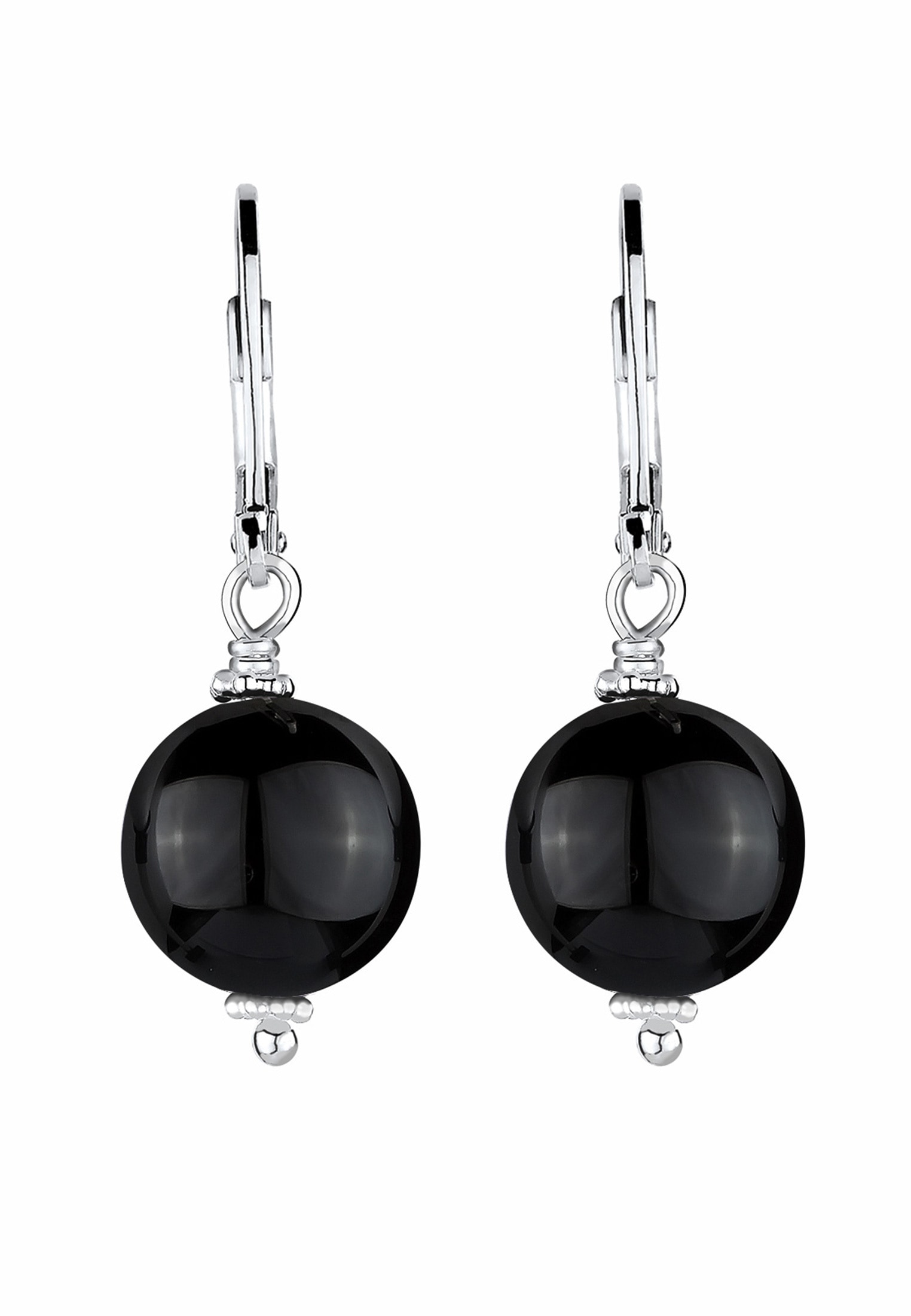Elli Paar Ohrhänger »Ohrringe Elli Ohrringe Onyx Edelstein Basic Klassisch 925 Silber«