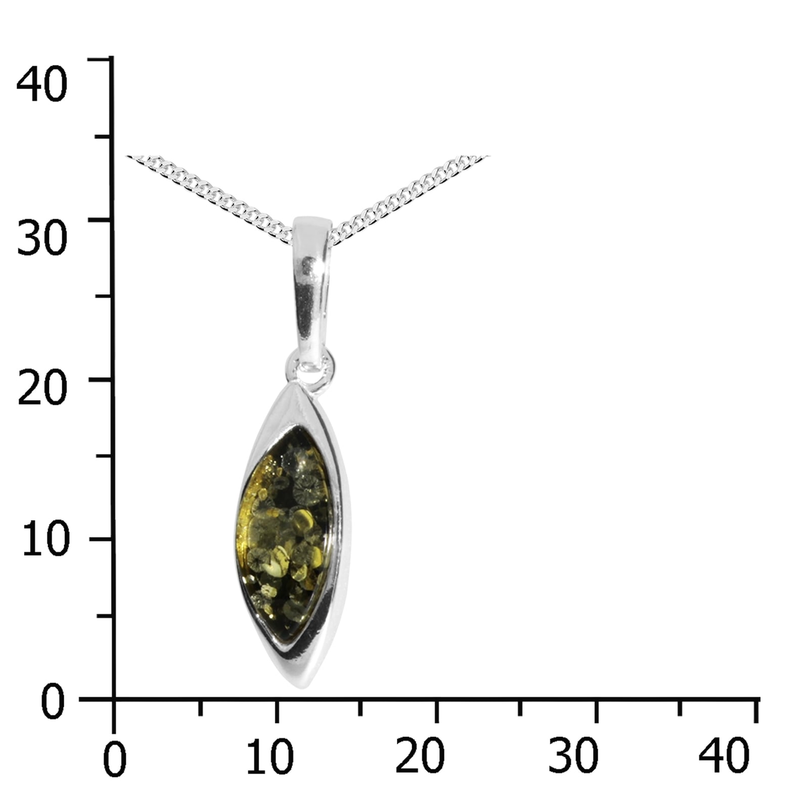 OSTSEE-SCHMUCK Kette mit Anhänger »- Tonje - Silber 925/000 - Bernstein«