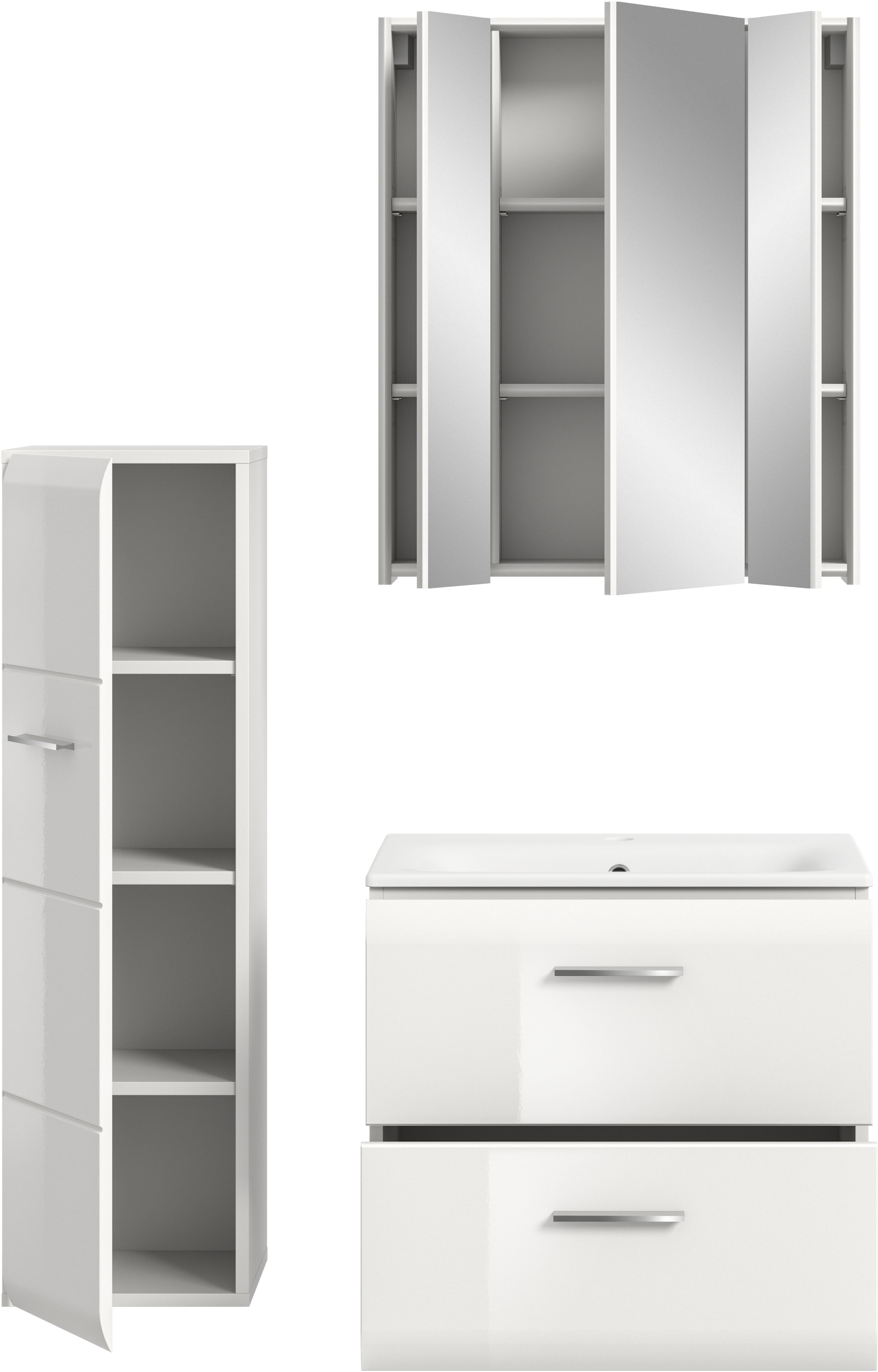 welltime Badezimmer-Set Set, 4 Stk. tlg.