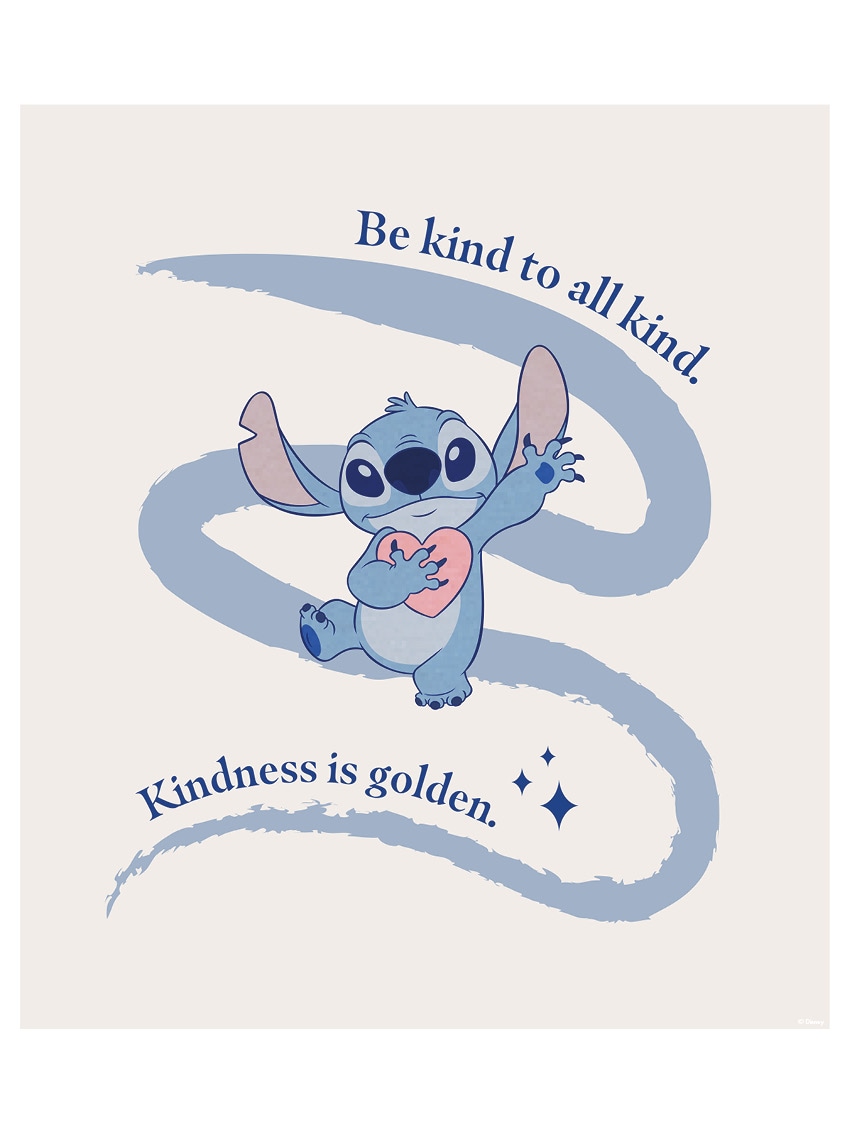 Komar Bild »Stitch Kindness«, Disney, (1 St.), Wandbild zur Dekoration im Kinderzimmer - ohne Rahmen