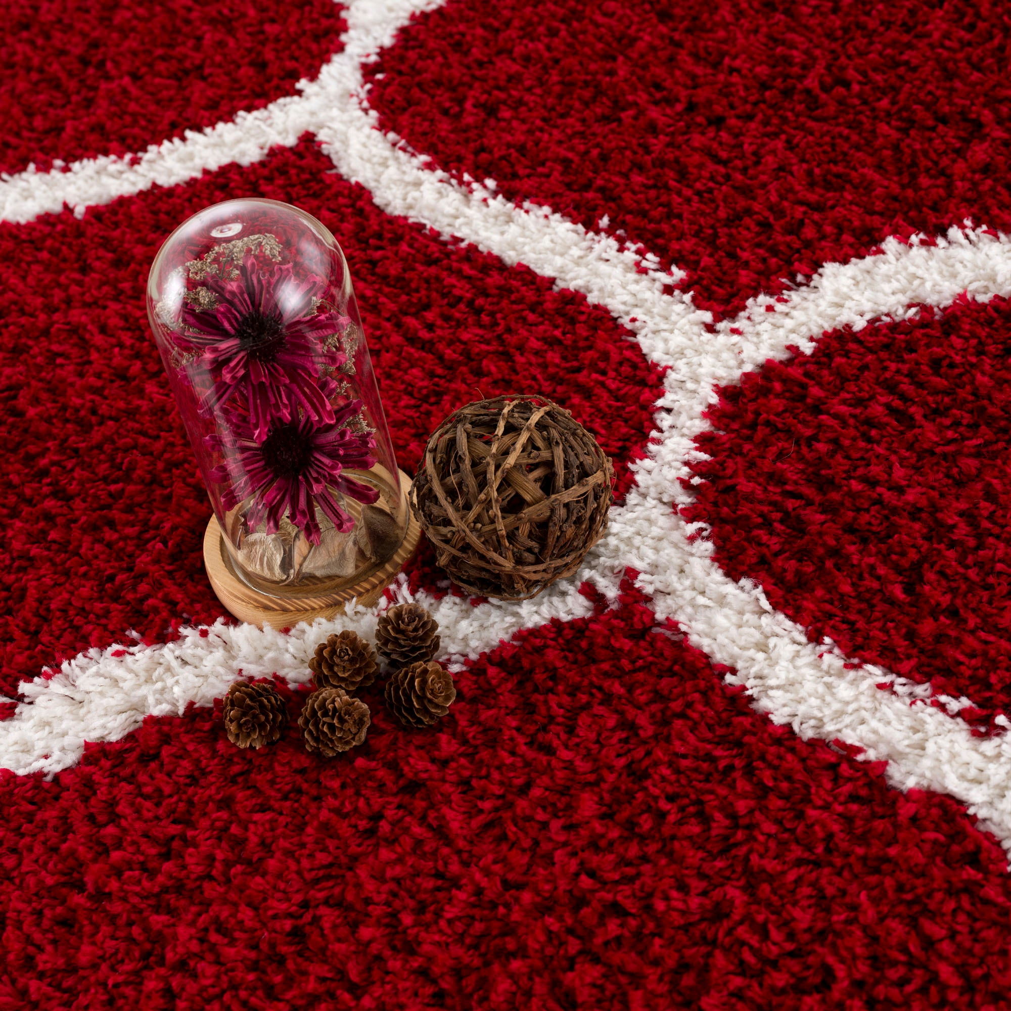 Sanat Hochflor-Teppich »Madrid«, rund, 30 mm Höhe, Wohnzimmer, Langflor, Shaggy Teppich