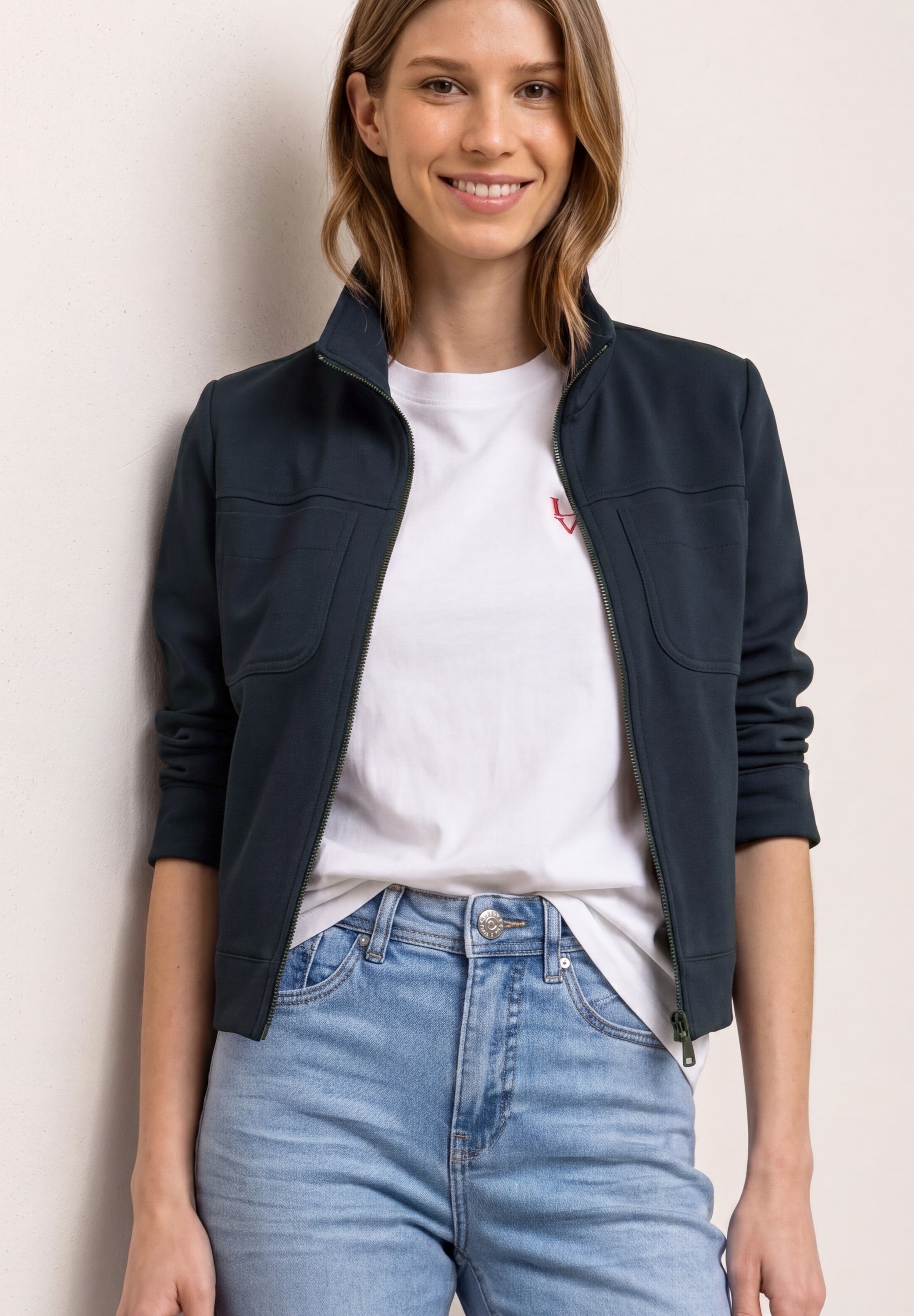 STREET ONE Blouson ohne Kapuze mit Zipper und Brusttaschen