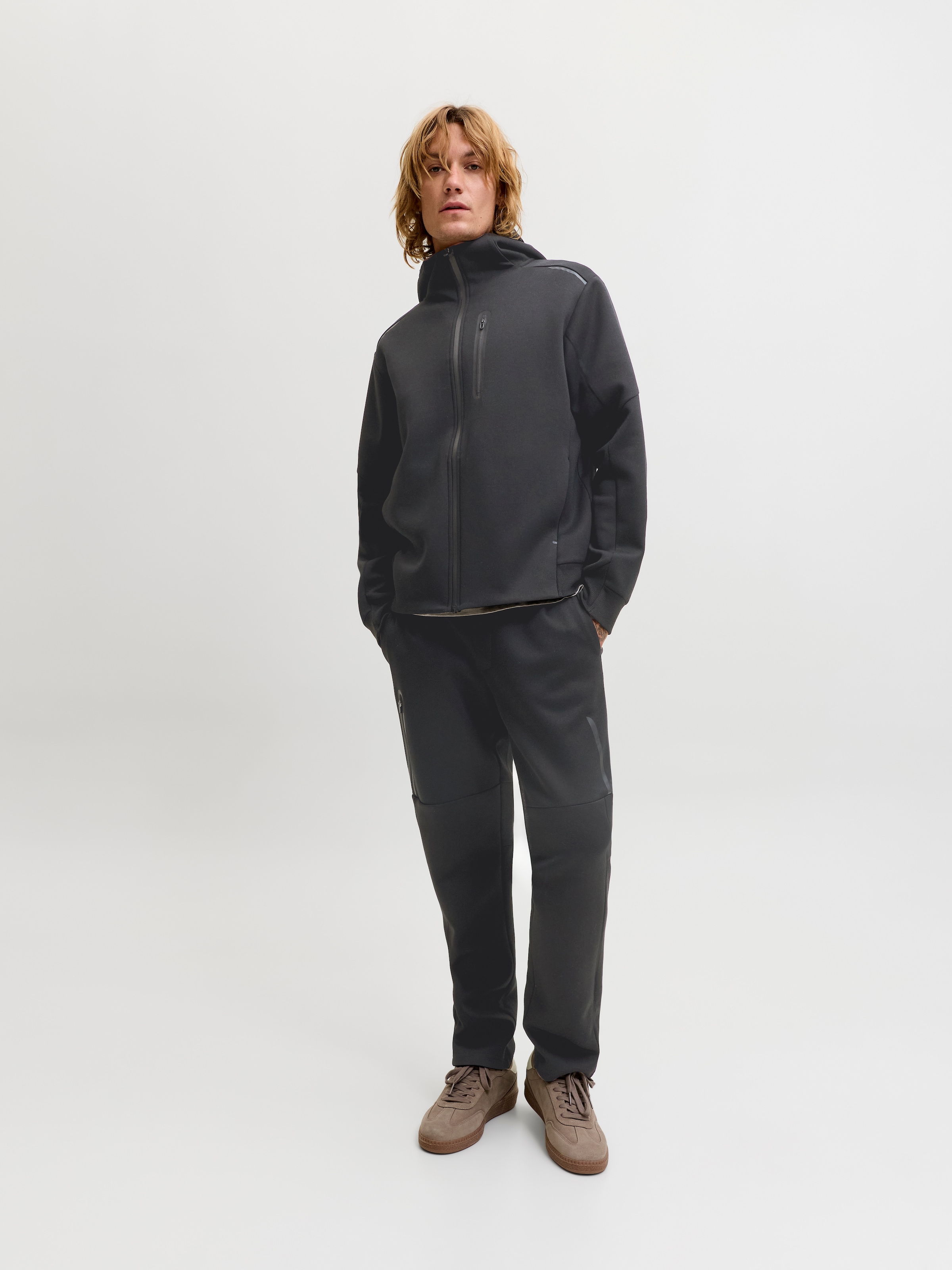 Jack & Jones Sweathose »JPSTGORDON FUSION UNC SWEAT PANTS SN«  Materialmix, regular fit