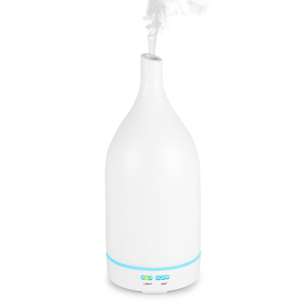 Hyrican Luftbefeuchter »Aroma Ultraschall Luftbefeuchter/Diffuser mit Keramikabdeckung«, 0,1 l Wassertank