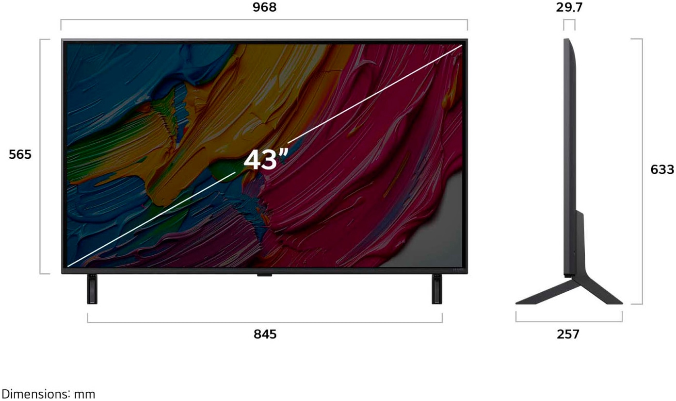 LG QNED-Fernseher »43QNED80A6A«, 4K Ultra HD, Smart-TV