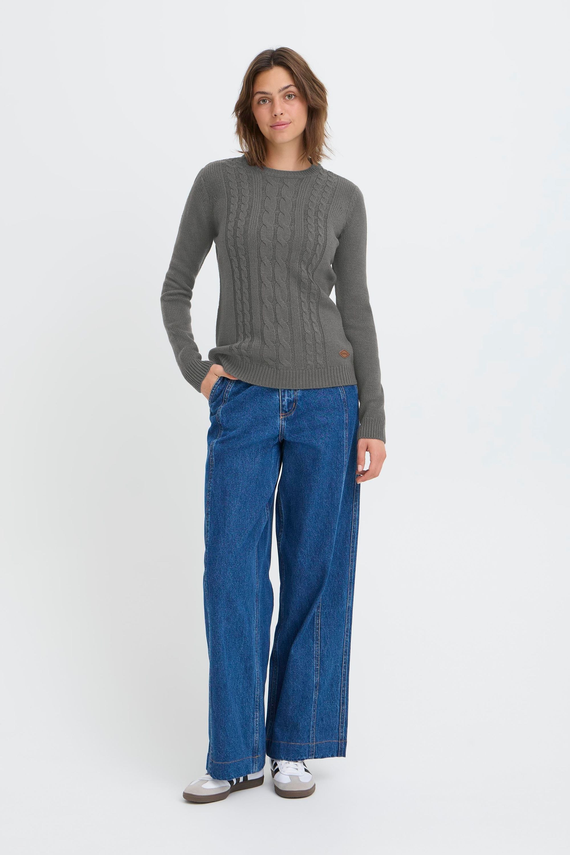 OXMO Strickfleece-Pullover »Strickpullover OXCARRYONE«