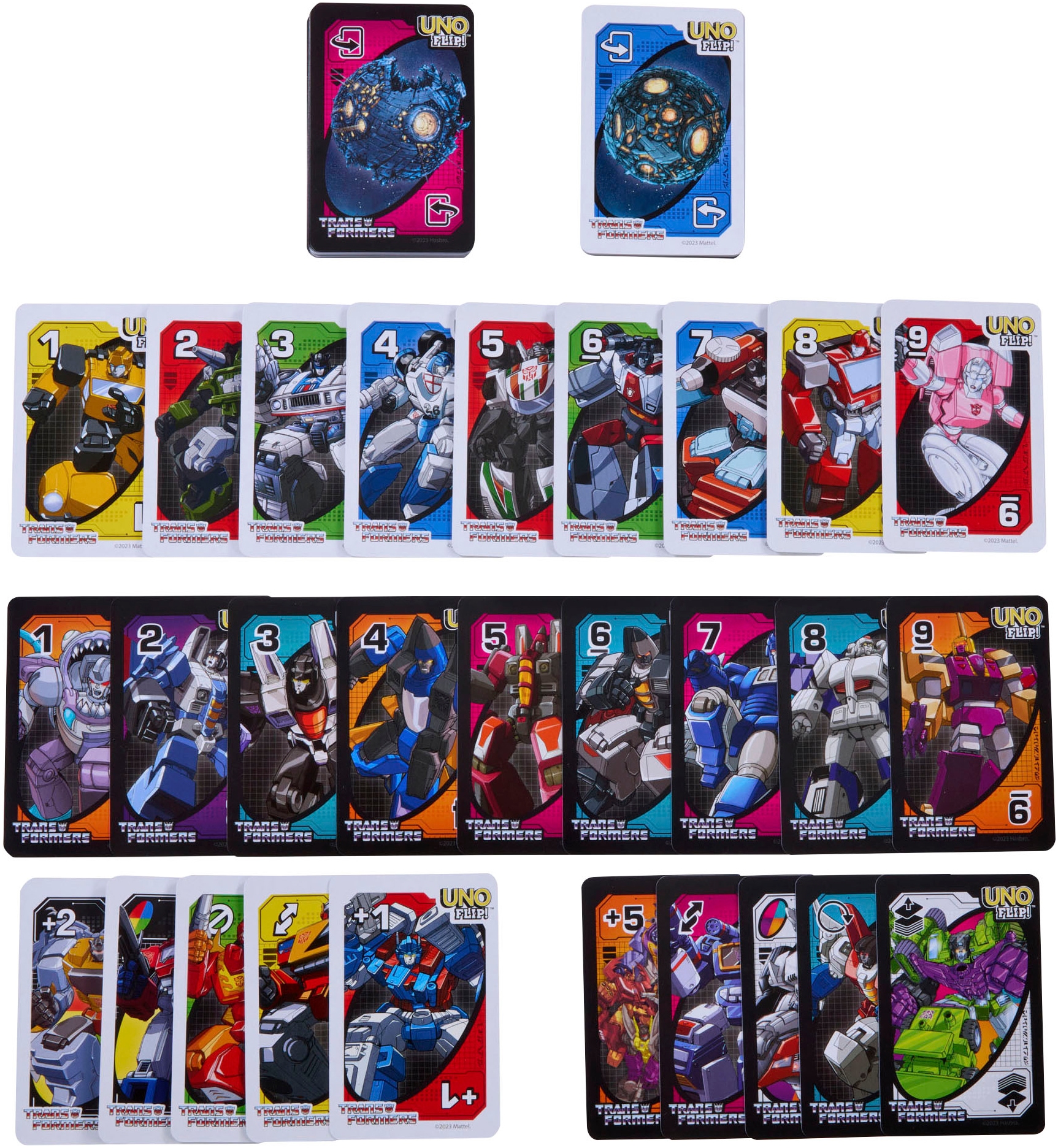 Mattel games Spiel »UNO Flip Transformers«