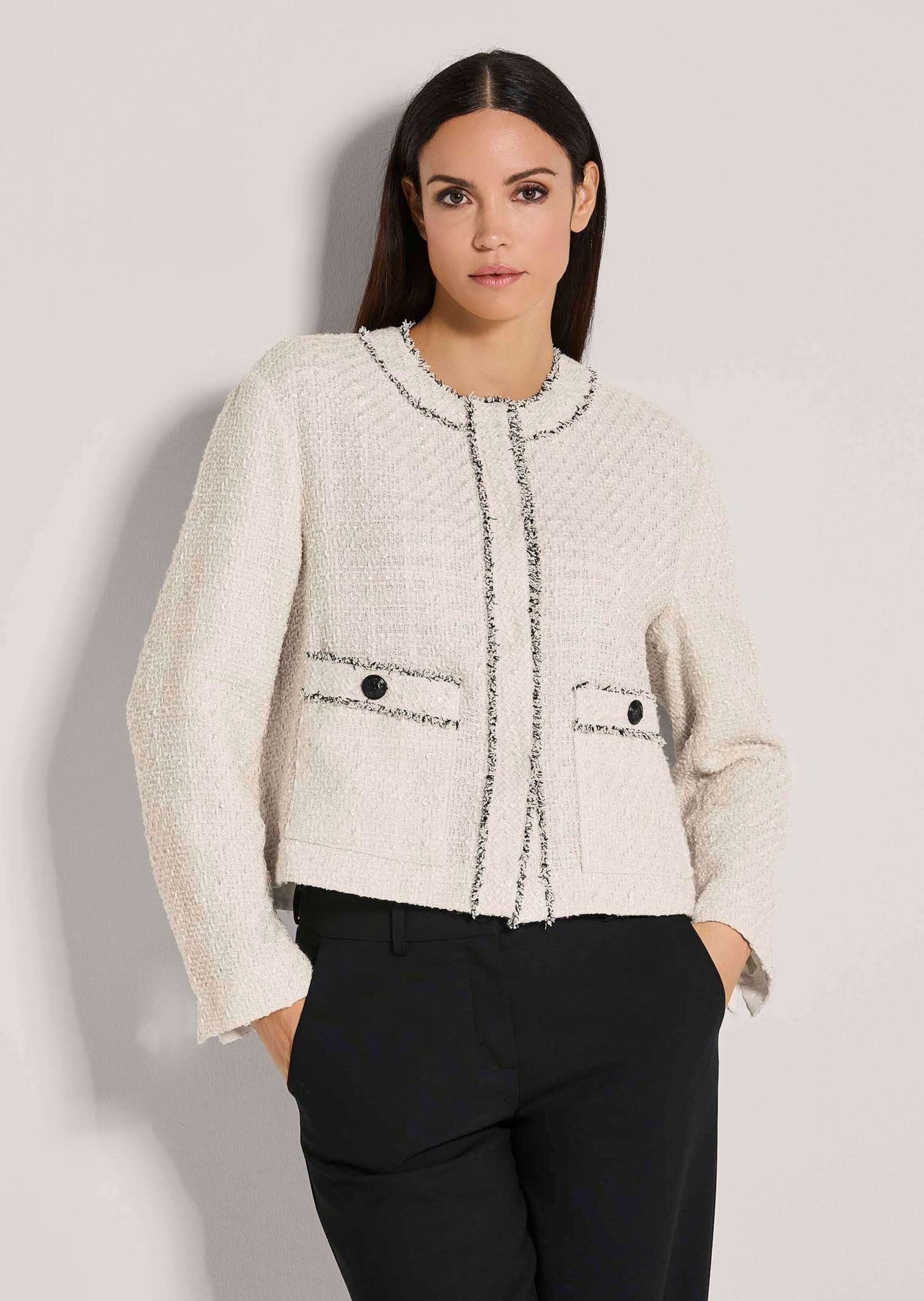 MADELEINE Jerseyblazer »Blazer Kurzblazer in Bouclé-Optik«