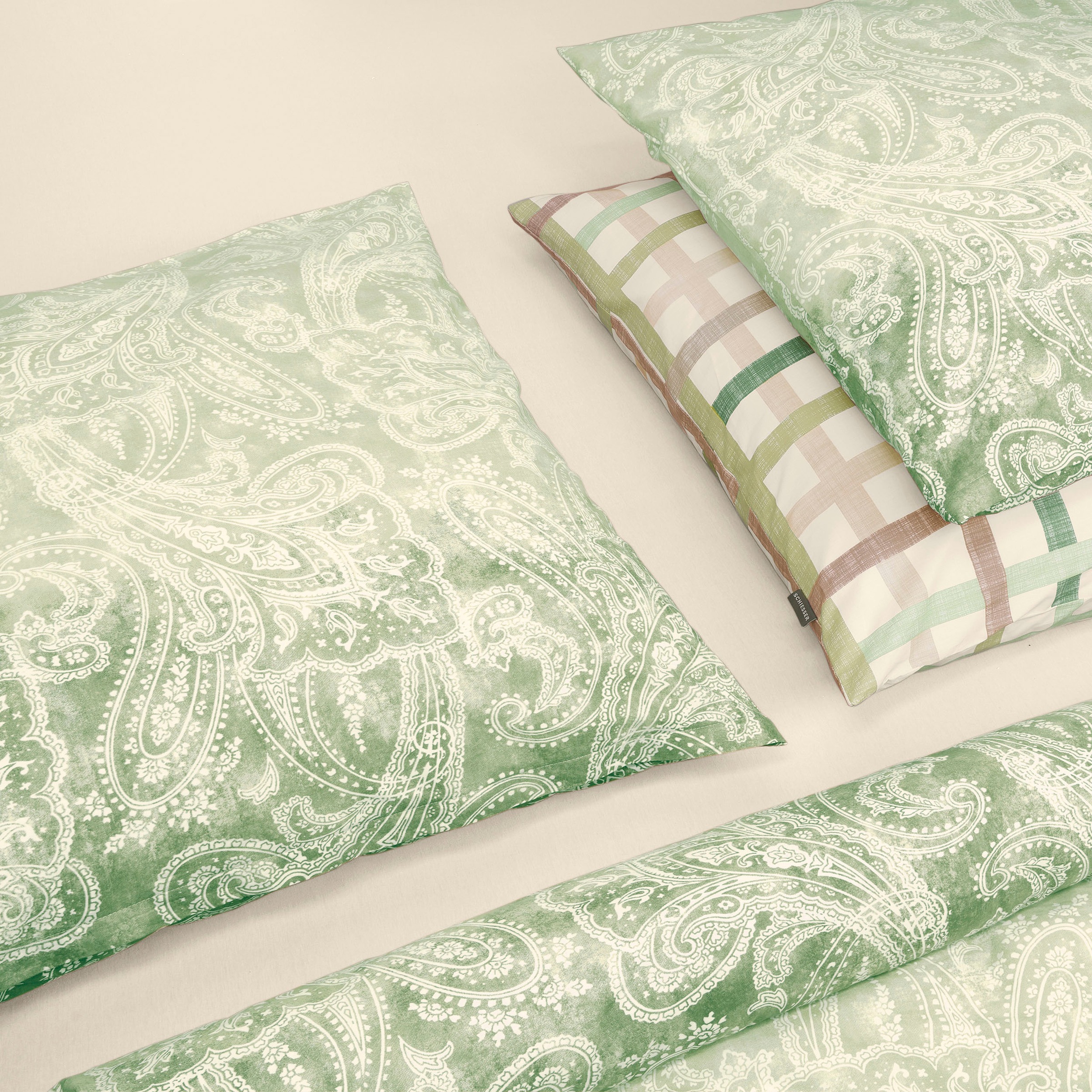 Schiesser Bettwäsche »Luiza aus weicher Baumwolle mit hübschem Karomuster«, MADE IN GREEN by OEKO-TEX®