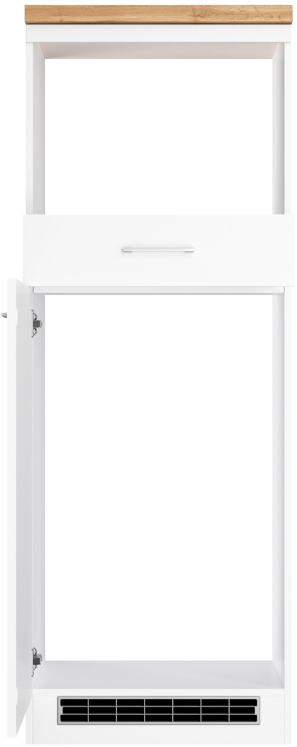 KOCHSTATION Backofen/Kühlumbauschrank »KS-Milan«, HELD Möbel, Mikrowellen-Kühlschrankumbau 60 cm, matt oder hochglänzend