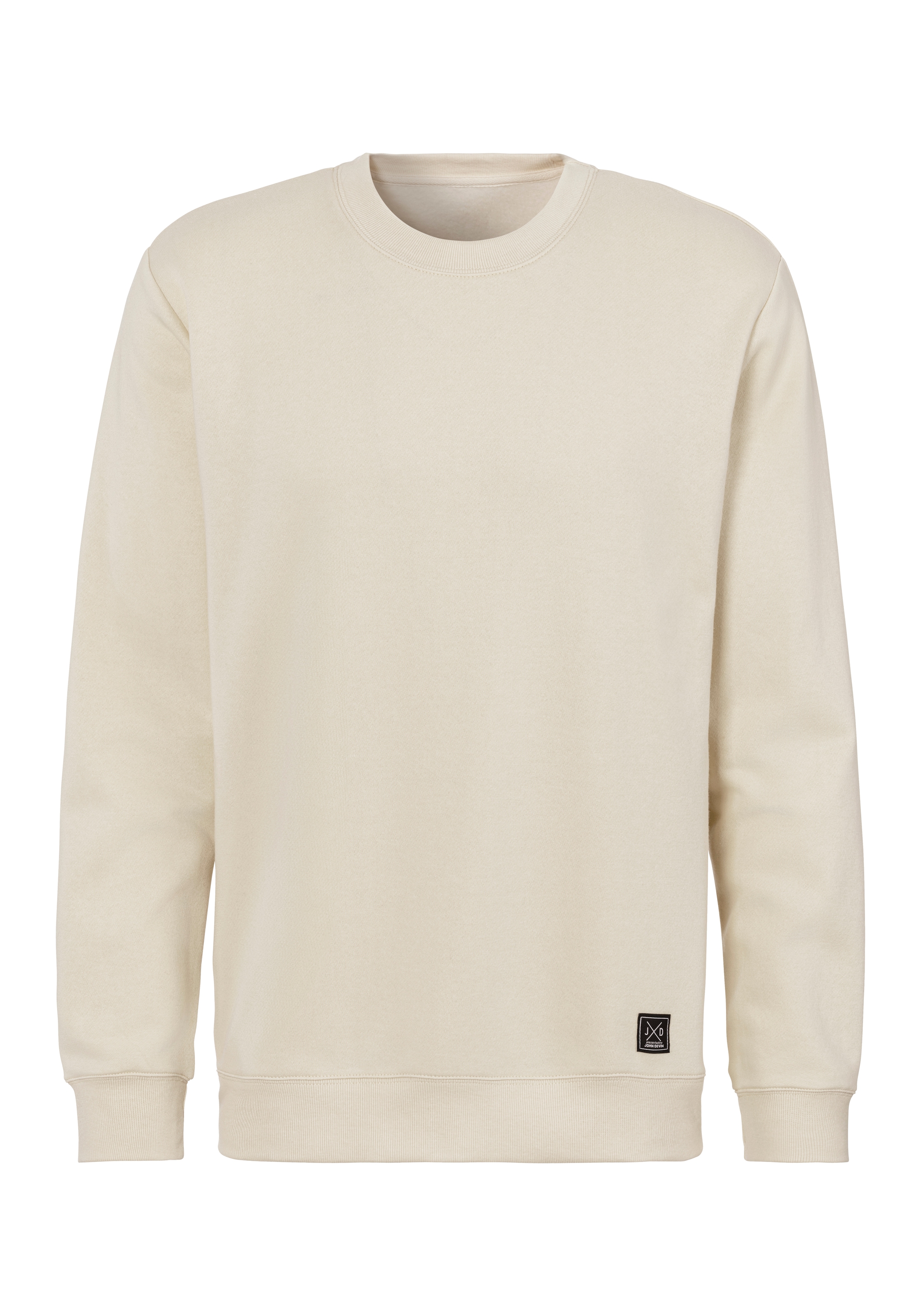 John Devin Sweatshirt, Langarm, Pullover mit Rundhals, Baumwollmischung