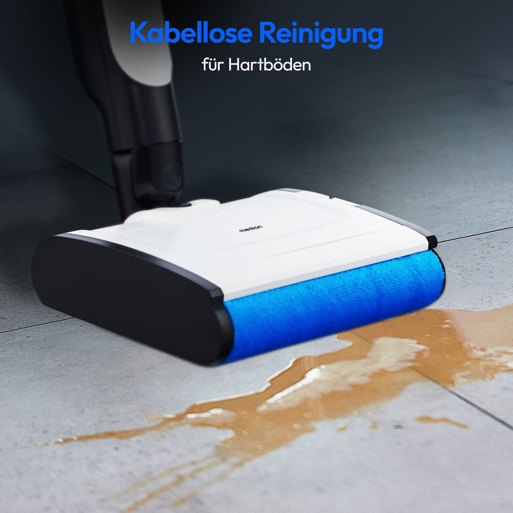 Medion® Akku-Bodenstaubsauger »H10 (MD 11319), Frisch und Schmutzwassertank, Selbstreinigungsfunktion«, LED-Display, bis zu 45 min Laufzeit, geeignet für alle Hartböden