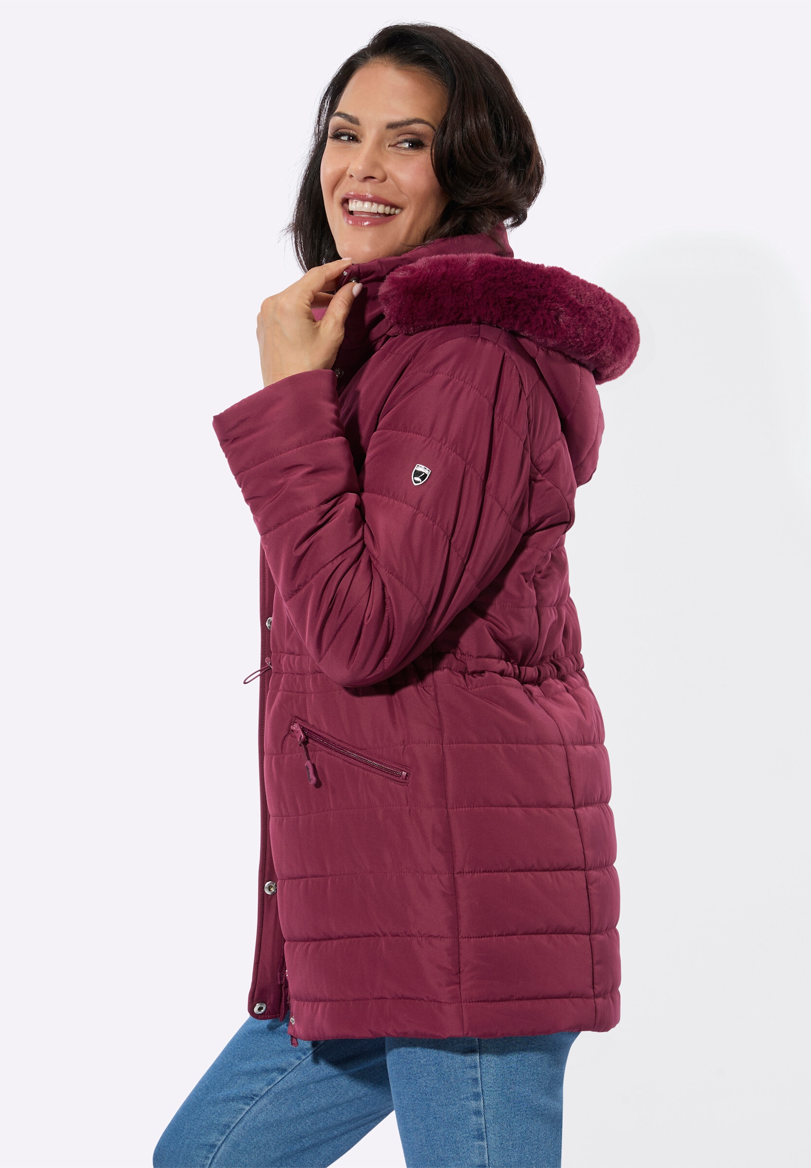 Witt Steppjacke »Steppjacke Steppjacke mit verdecktem Reißverschluss« Abnehmbare Kapuze