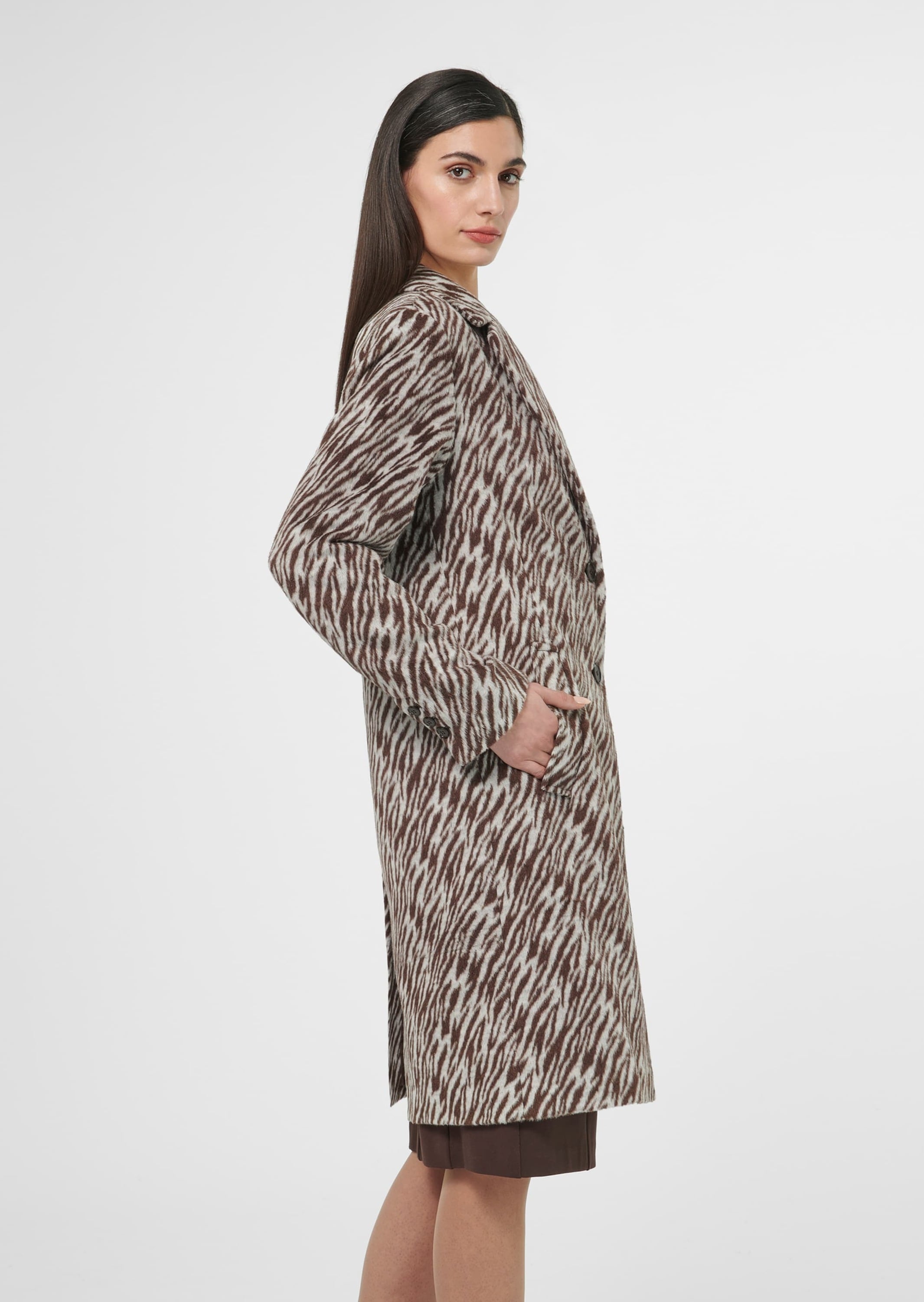 MADELEINE Langmantel »Kurzmantel Kurzmantel im Animal-Dessin«