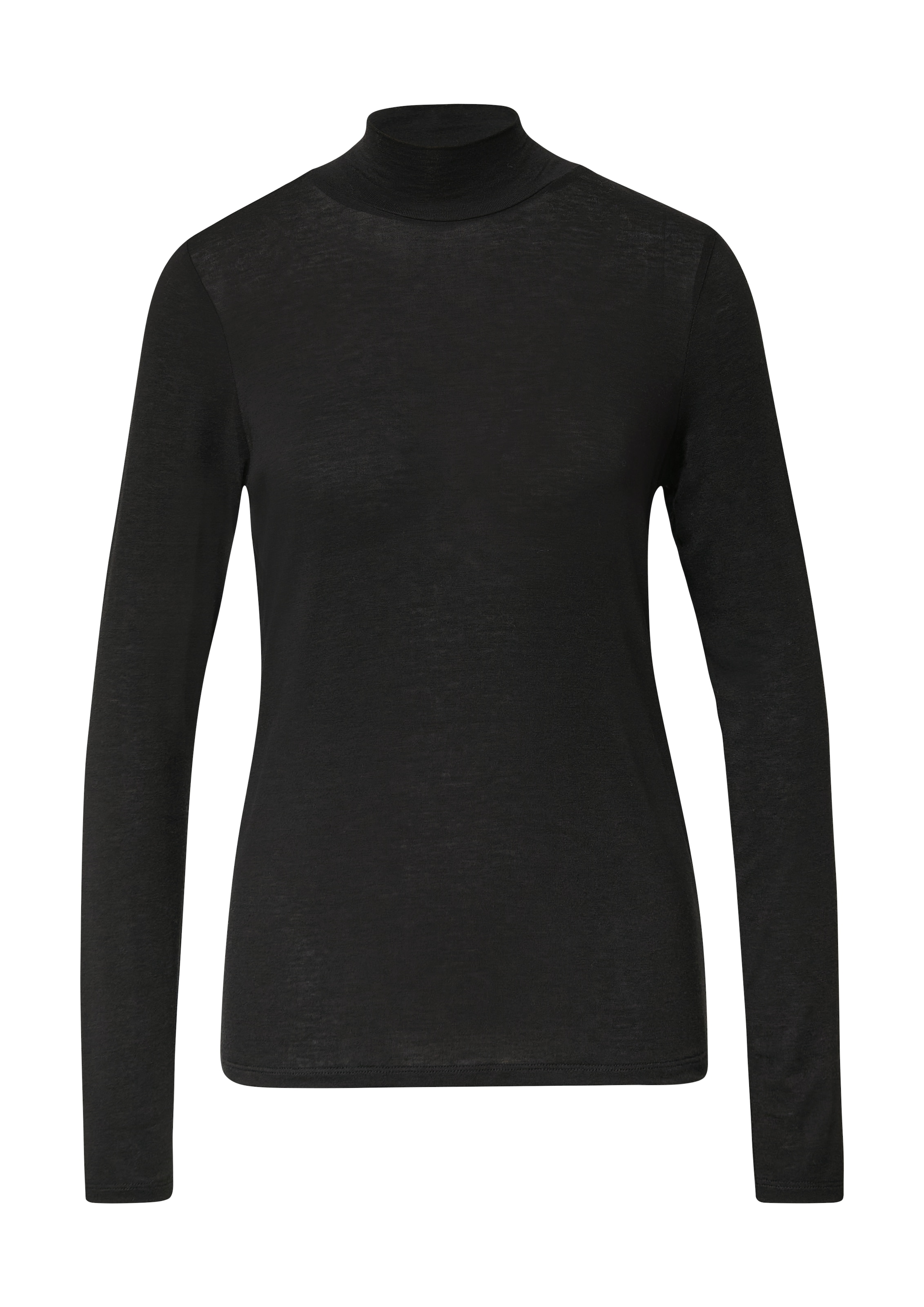 Comma Langarmshirt, mit Wollanteil