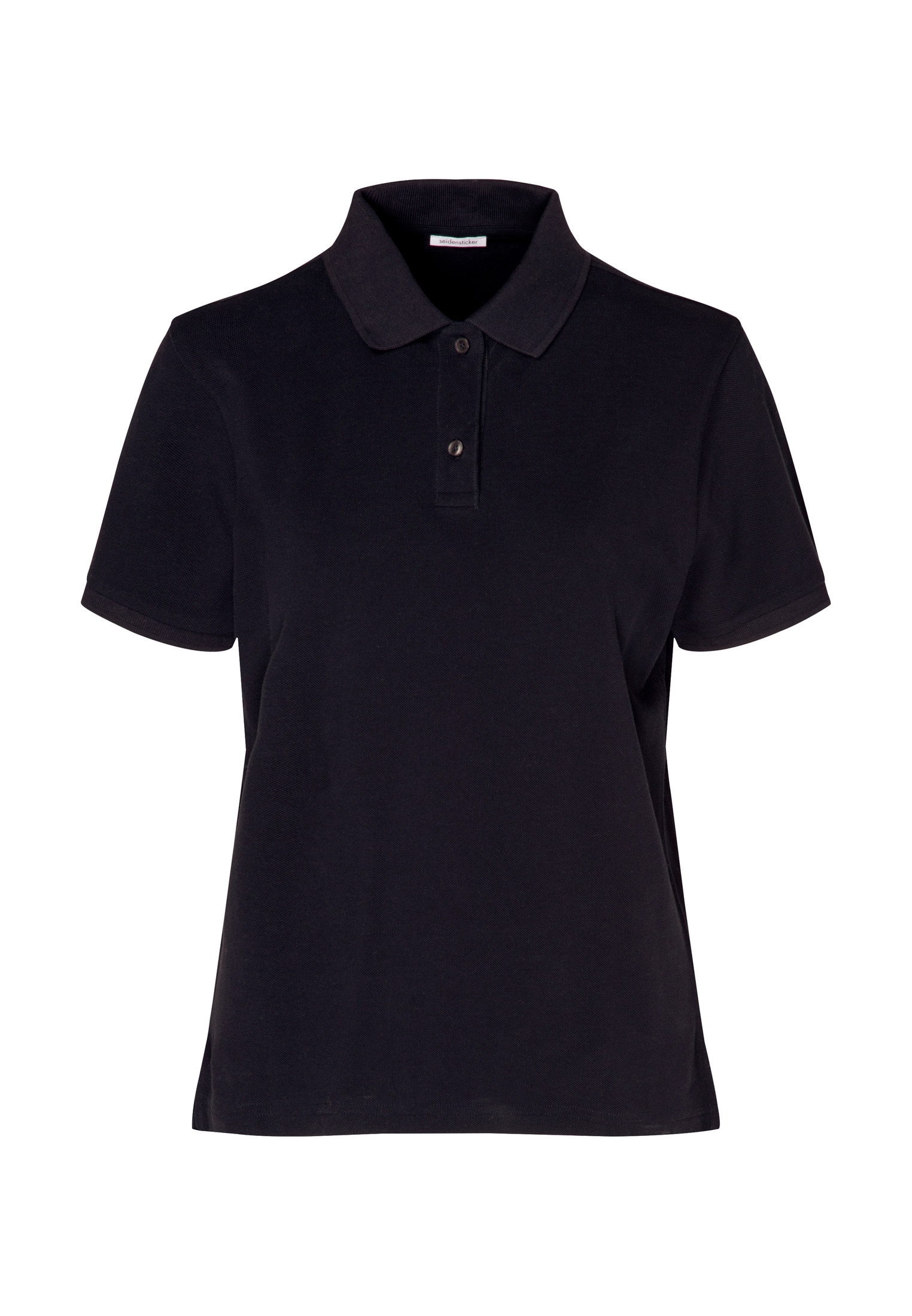 seidensticker Poloshirt »Schwarze Rose«, Kurzarm Kragen Uni
