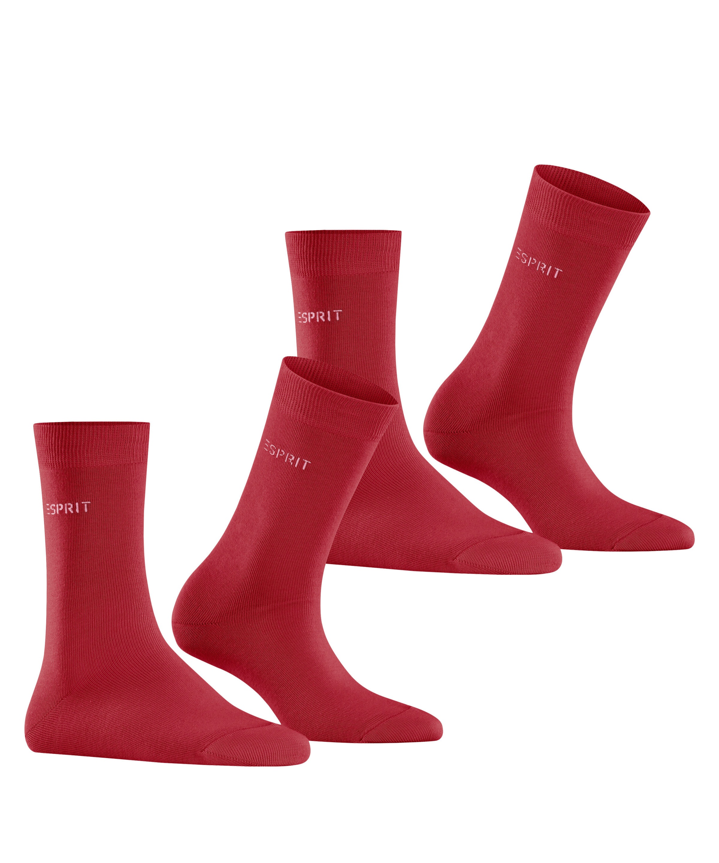 Esprit Socken »Uni«, (2 Paar, 2er Pack), aus elastischem Material, atmungsaktiv