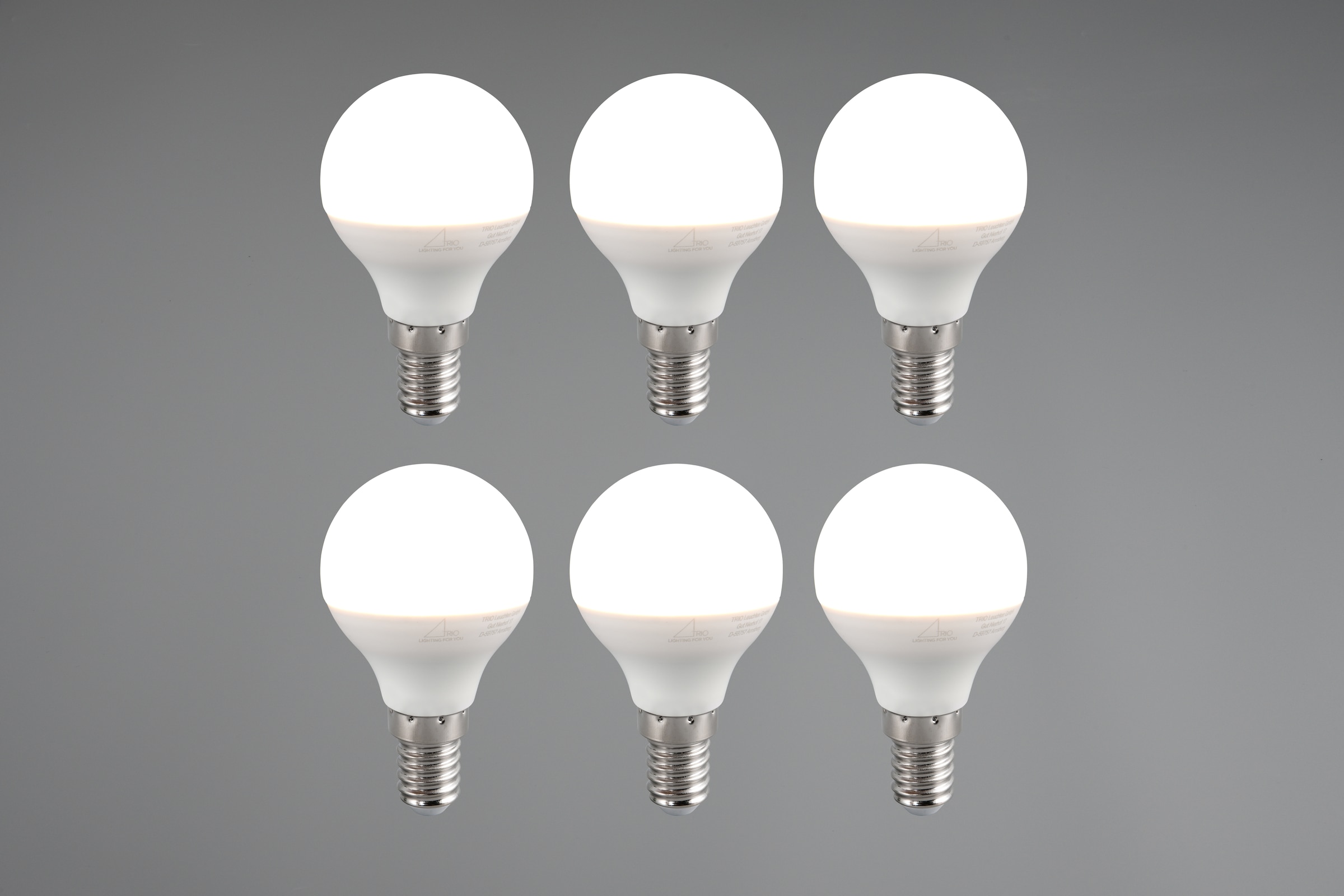 TRIO Leuchten LED-Leuchtmittel »Leuchtmittel Set E14« E14 6 Stk. Warmweiß 6er Set Leuchtmittel E14 Fassung, Glühbirne E14 LED warmweiß