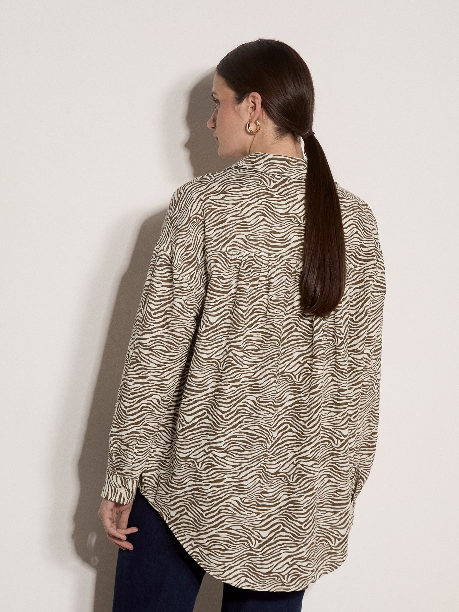 Apricot Hemdbluse »Bluse« mit Zebra-Print