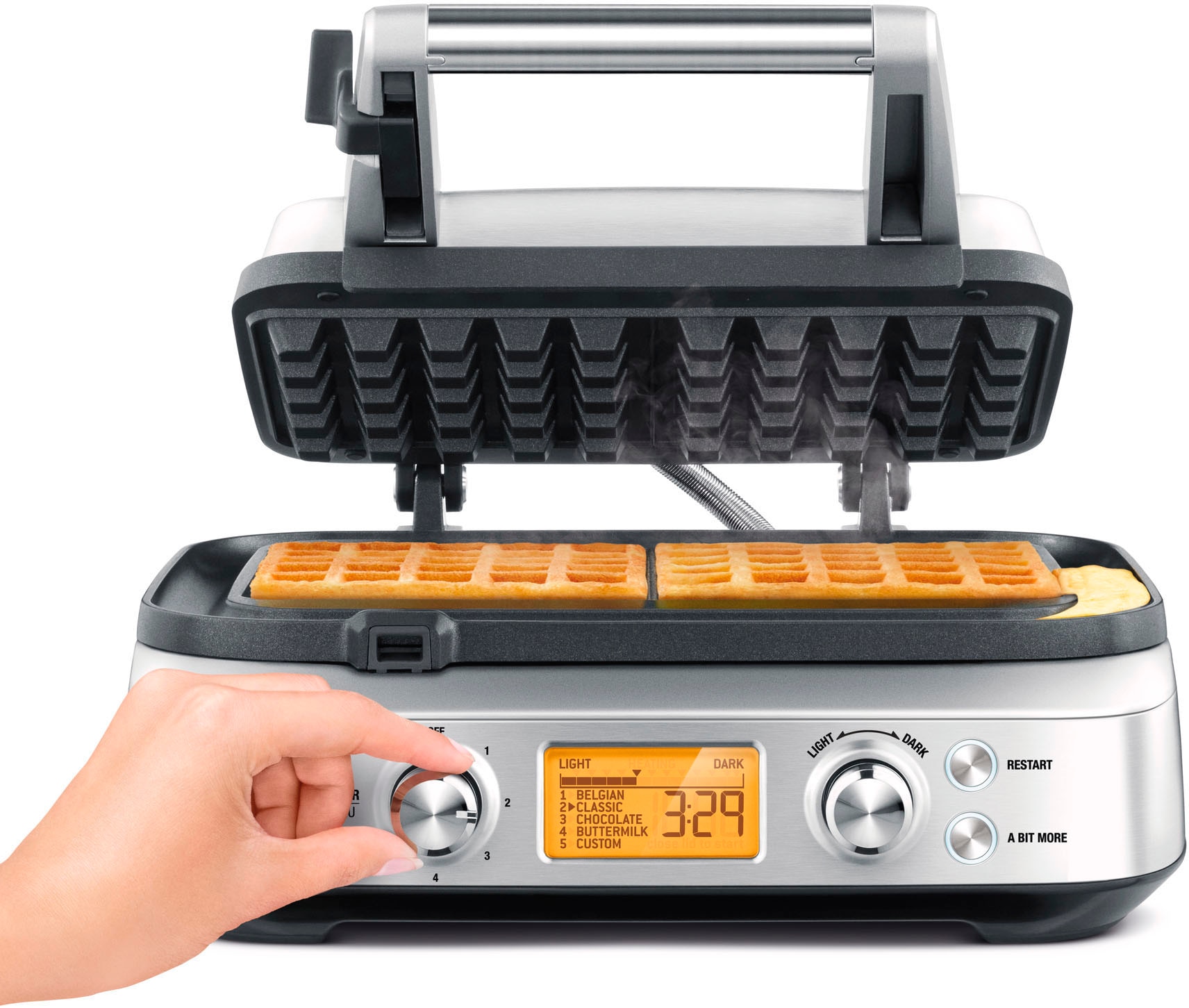 Sage Waffeleisen »SWM620BSS the Smart Waffle Pro«, 1000 W