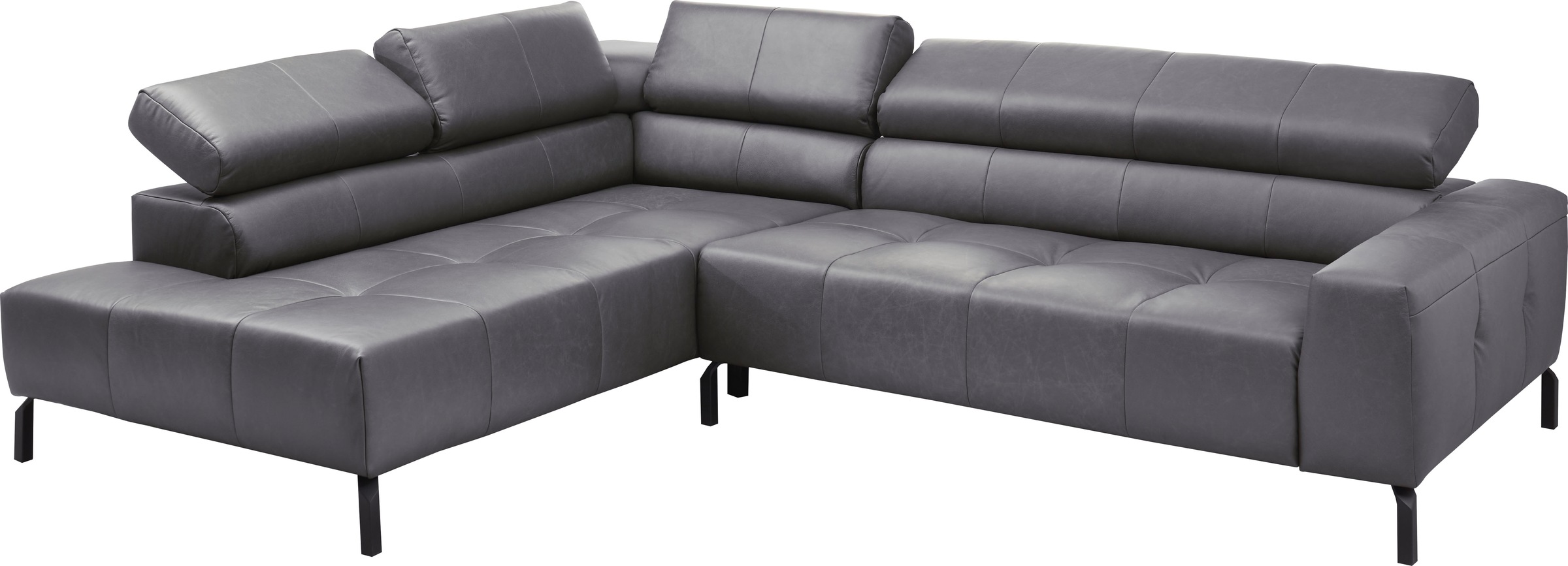Places of Style Ecksofa »Cleveland, L-Form, incl. Kopfteilverstellung, Breite 276 cm«, wahlweise elektrischer Sitzvorzug