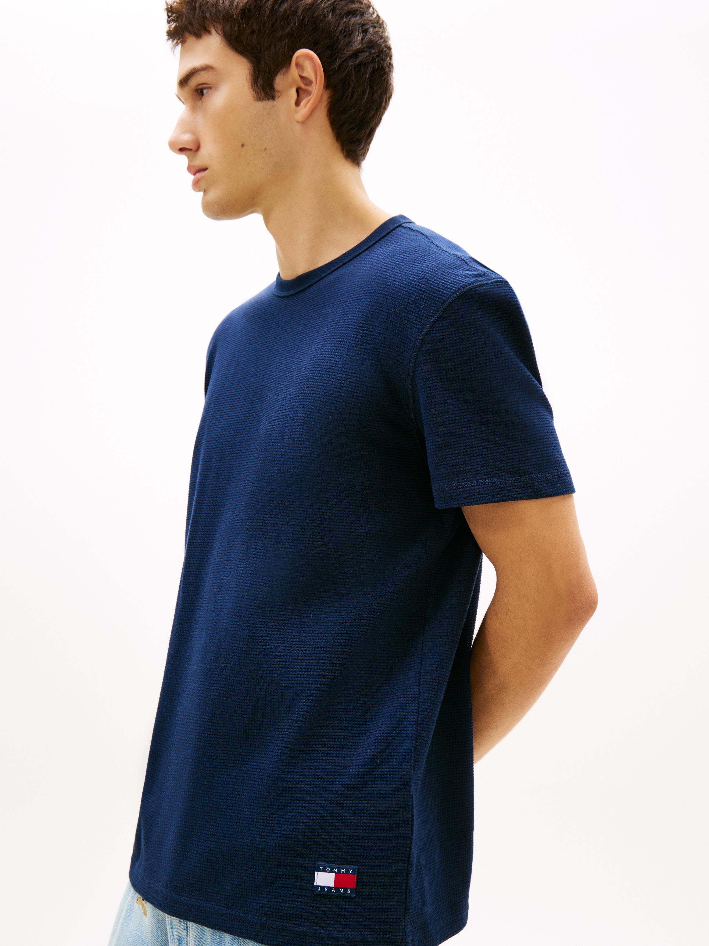 Tommy Jeans T-Shirt »TJM REGULAR WAFFLE« Regular fit mit Rundhalsausschnitt