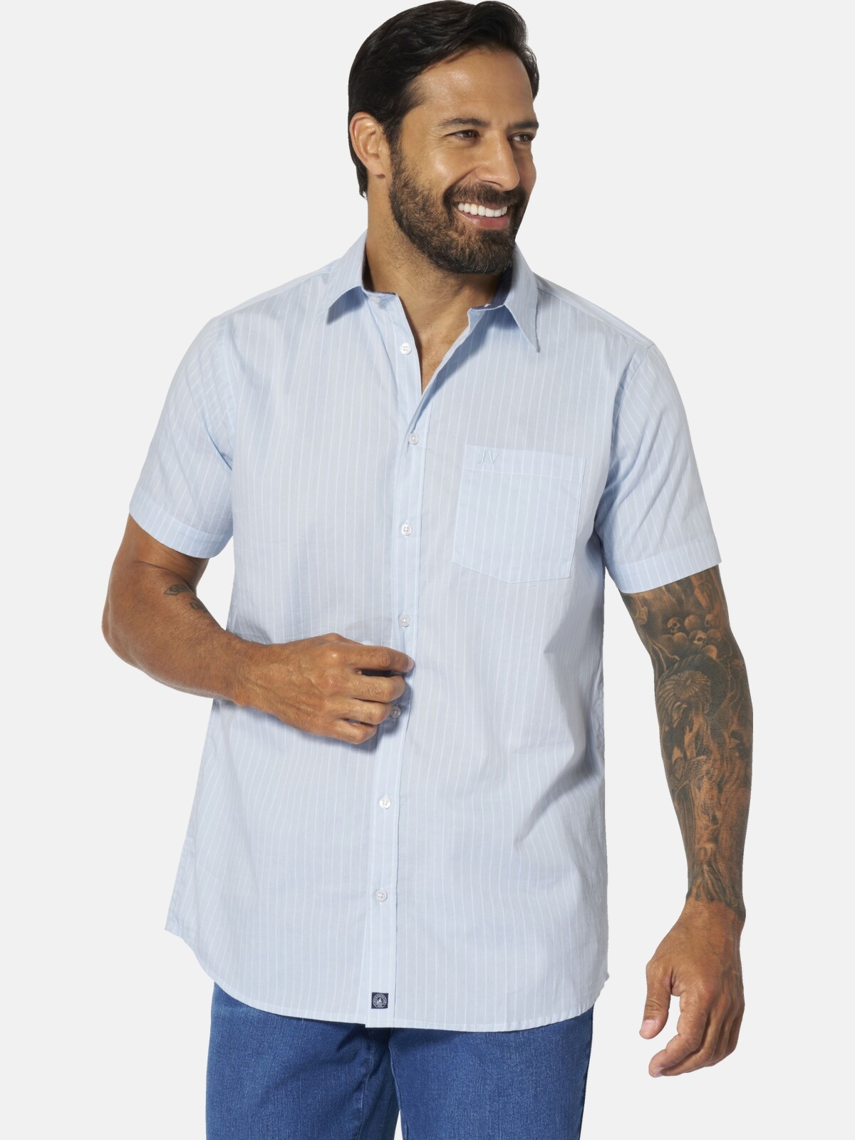 Jan Vanderstorm Streifenhemd »Streifenhemd PERTTU«