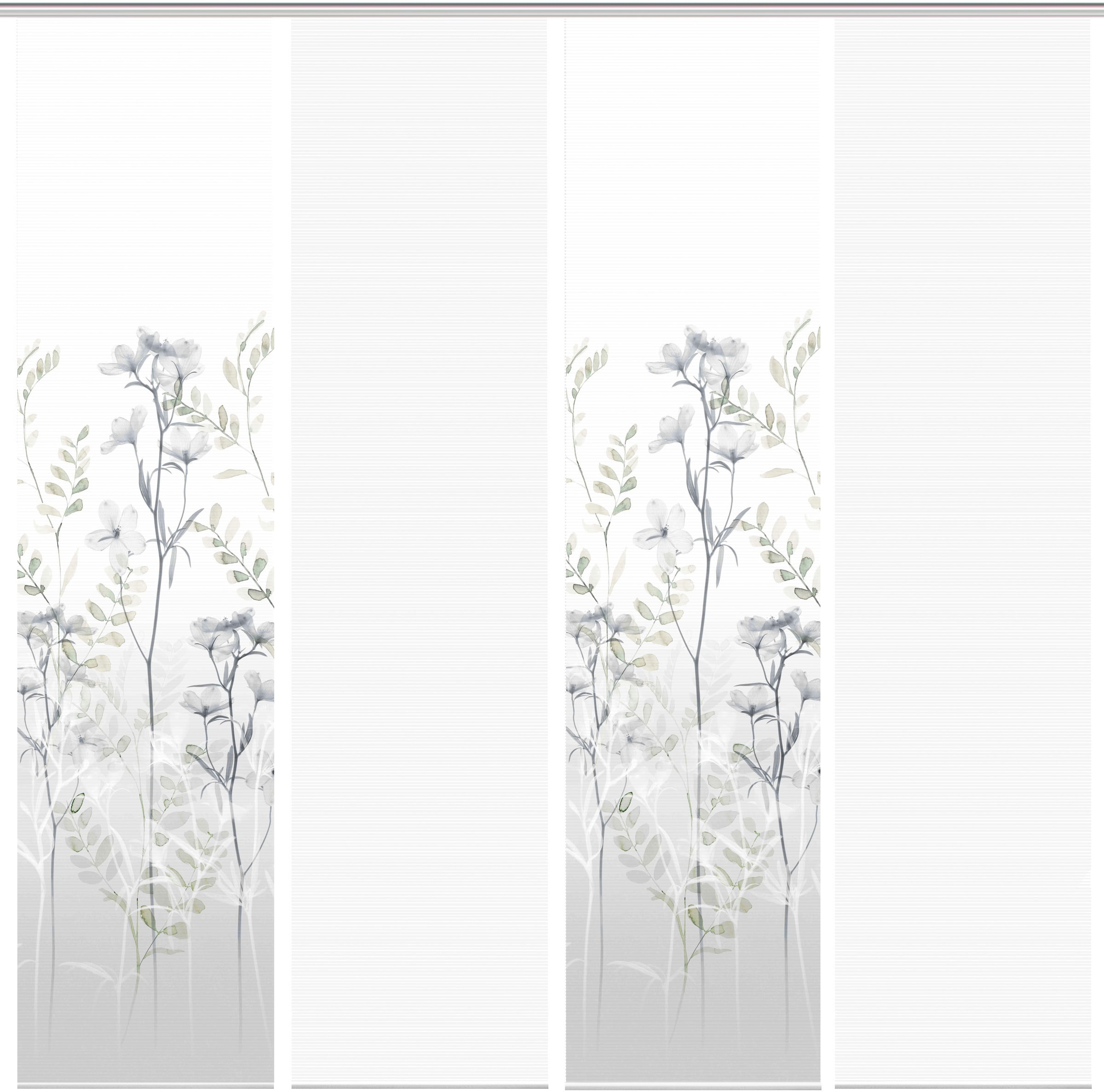 Vision S Schiebegardine »HELVIN 4er SET« Paneelwagen 4 Stk. tlg. Schiebevorhang Digidruck 4er Set HELVIN