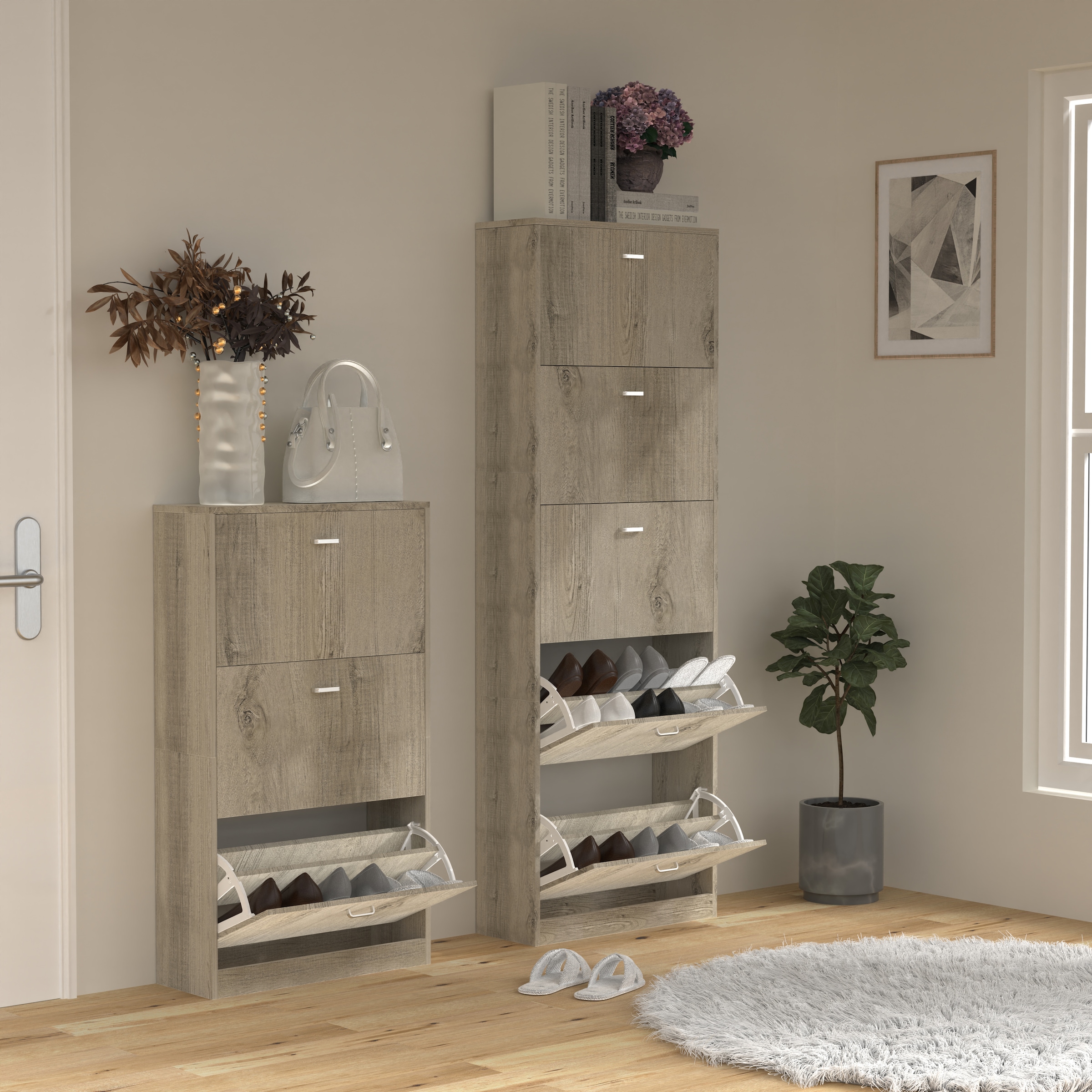 VCM Schuhschrank »Holz Regal Schuhschrank Schuhkipper Serie Sipos L«