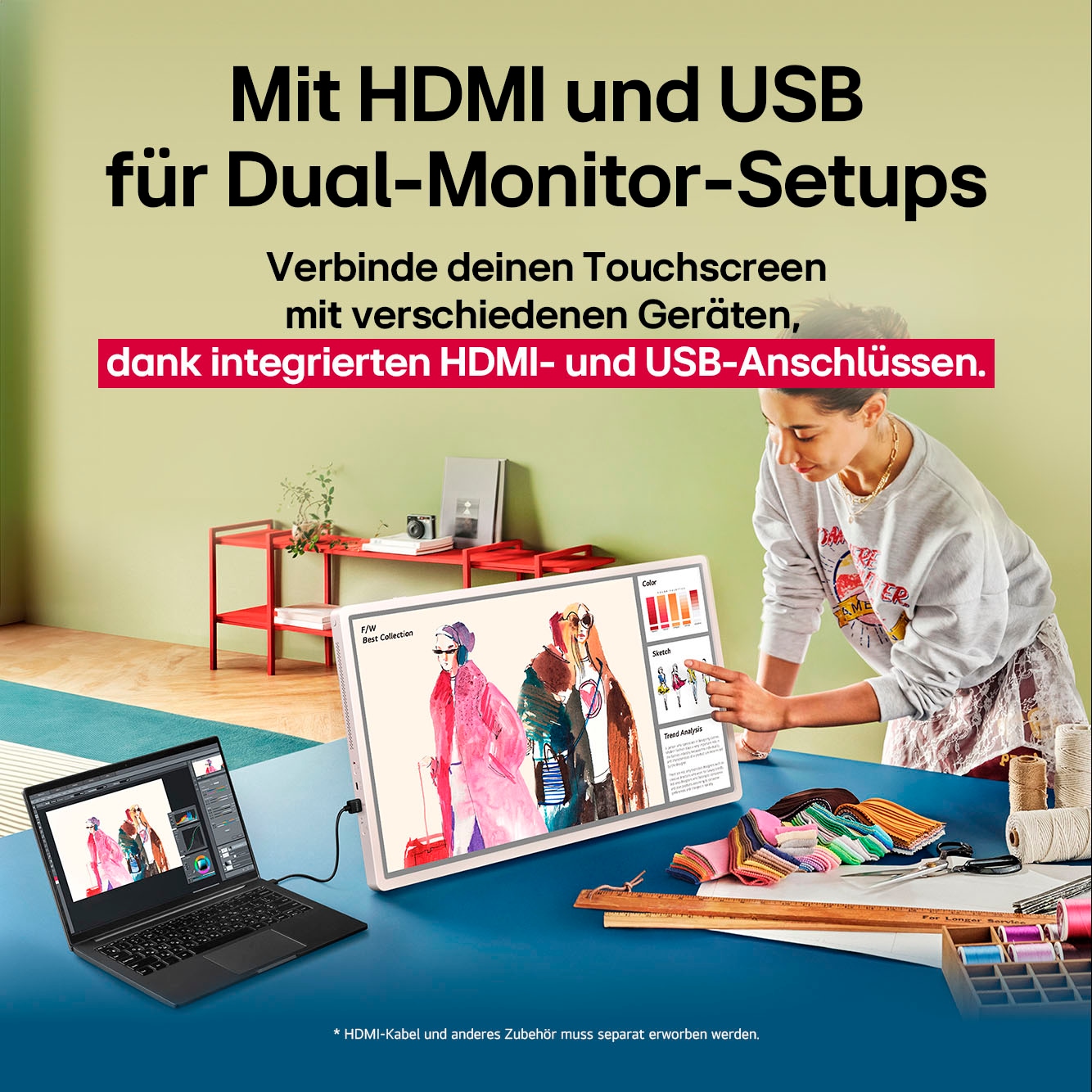 LG LED-Fernseher »27LX6TDGA«, QHD, Smart-TV