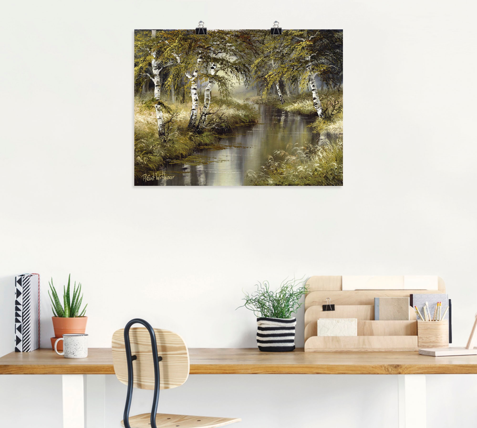 Artland Wandbild »Kanal tief im Wald«, Wald, (1 St.), als Leinwandbild,  Wandaufkleber oder Poster in versch. Größen online bei OTTO