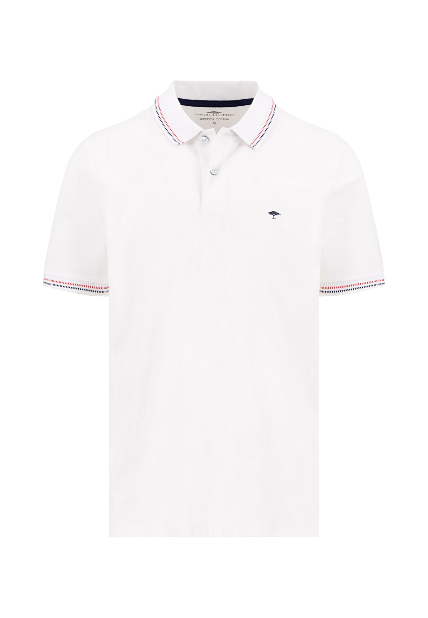 FYNCH-HATTON Poloshirt Regular fit, 2-Knopf-Form, mit Logo Stickerei