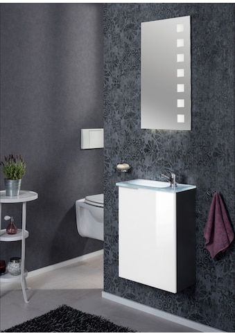 Waschbeckenunterschrank, Badmöbel für Gäste-WC, Breite ca. 45 cm
