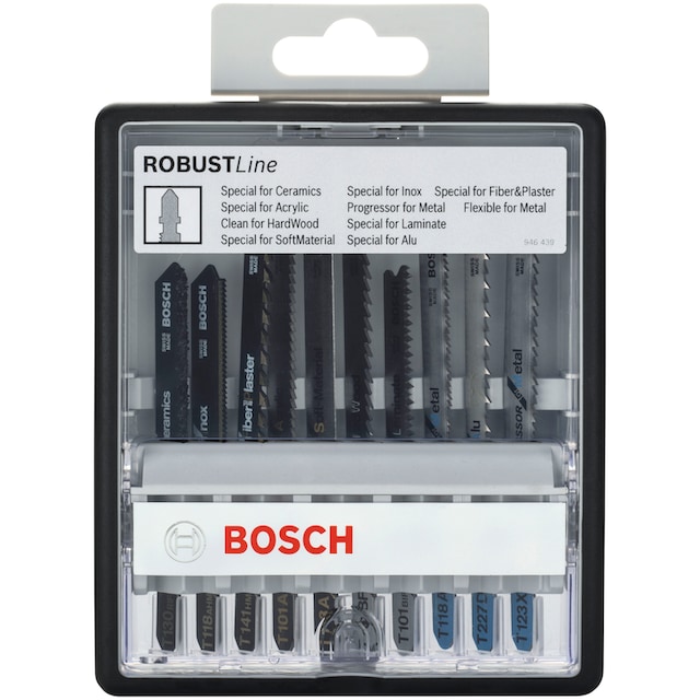 Bosch Professional Werkzeugset »10-teiliges Stichsägeblatt-Set, Robust  Line, Speciality Materials« im OTTO Online Shop