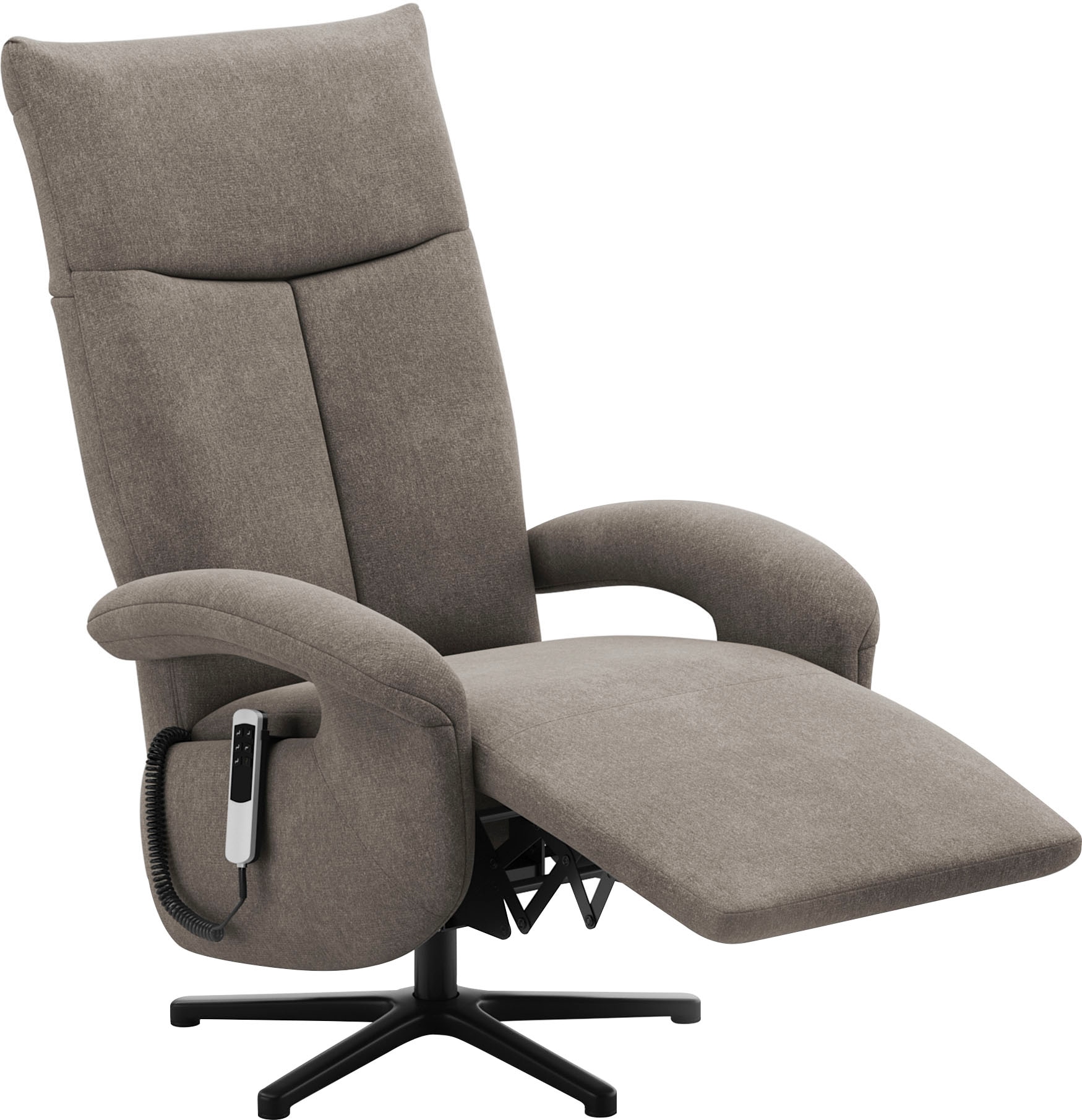 sit&more TV-Sessel »Zoe, inkl. Kopfteilverstellung & 360° Drehfunktion«, wahlweise mit 2 Motoren, Akku & Aufstehhilfe