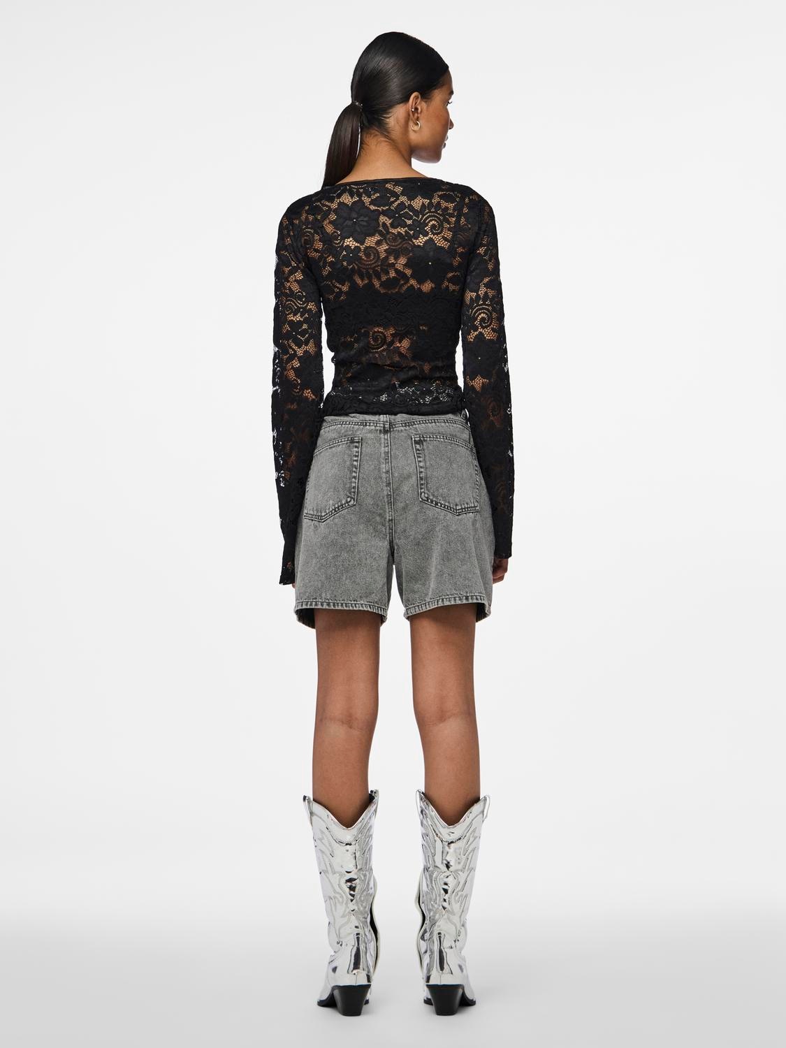 pieces Jeansshorts »PCABBI MW SHORTS NOOS«