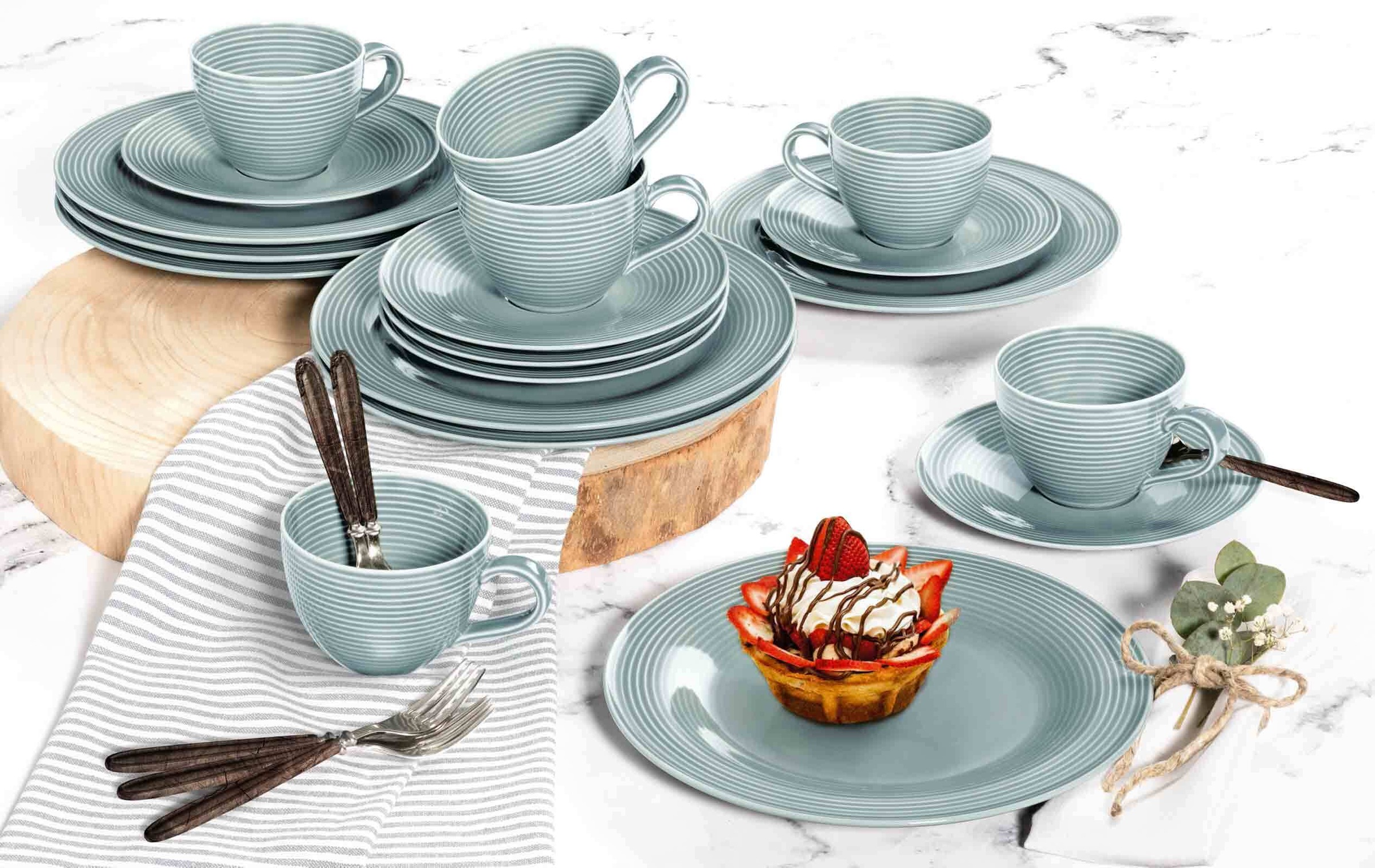 Seltmann Weiden Geschirr-Set »Kaffeeservice Beat Color Glaze 18er Set«