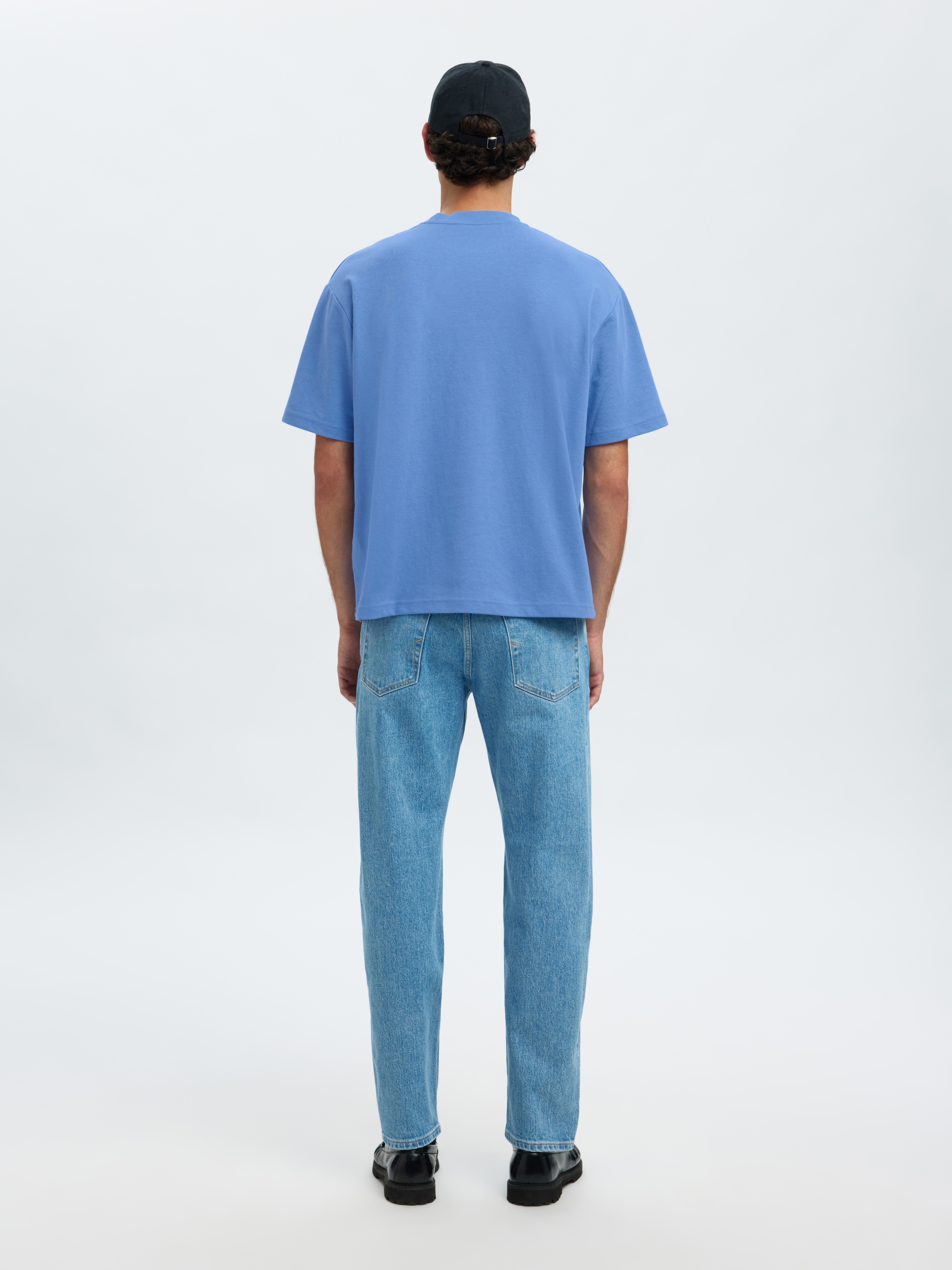 SELECTED HOMME Rundhalsshirt »SLHLOOSEOSCAR SS O-NECK TEE NOOS«