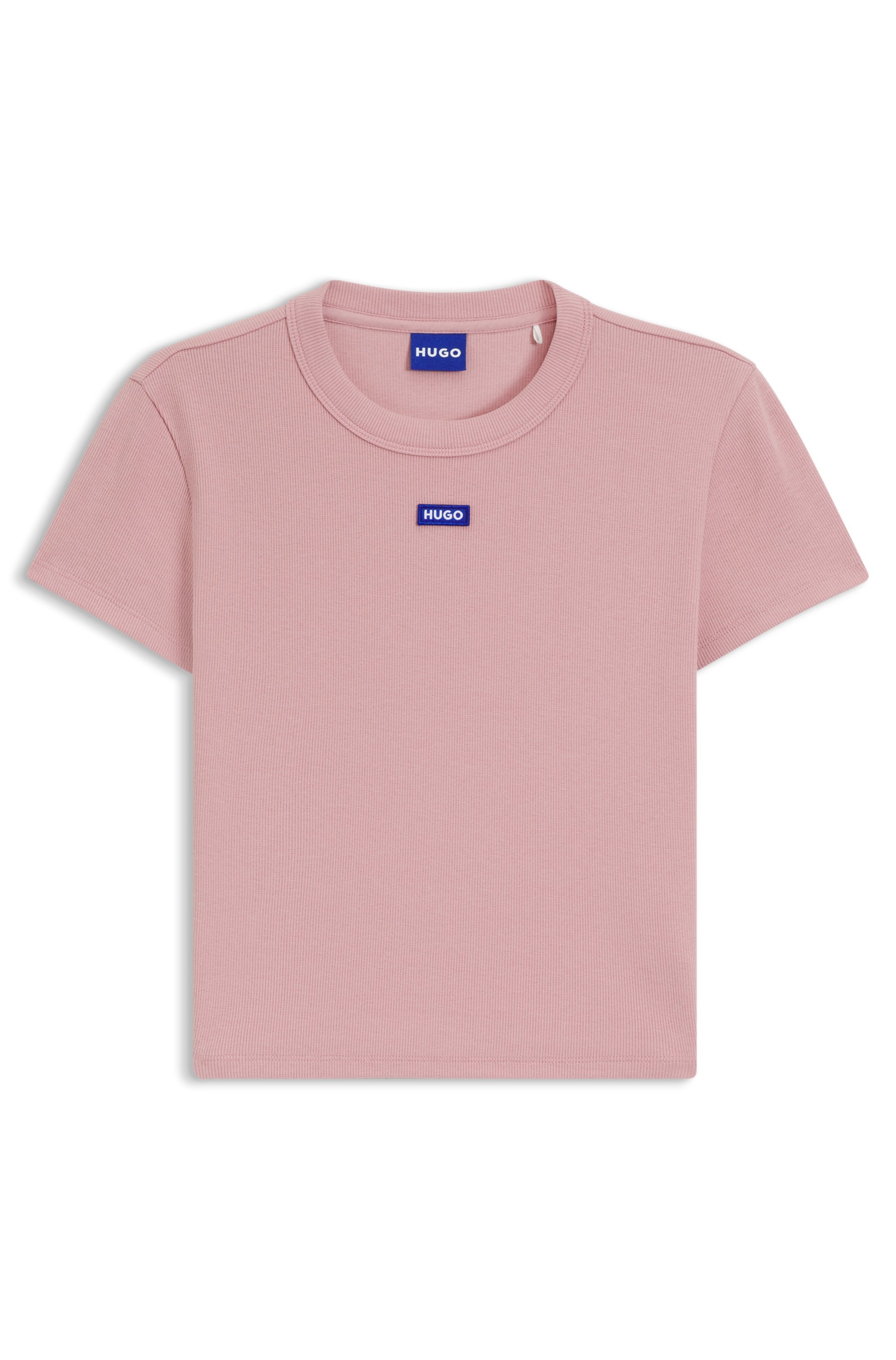 HUGO Blue T-Shirt »Baby Tee« in verkürzter Länge