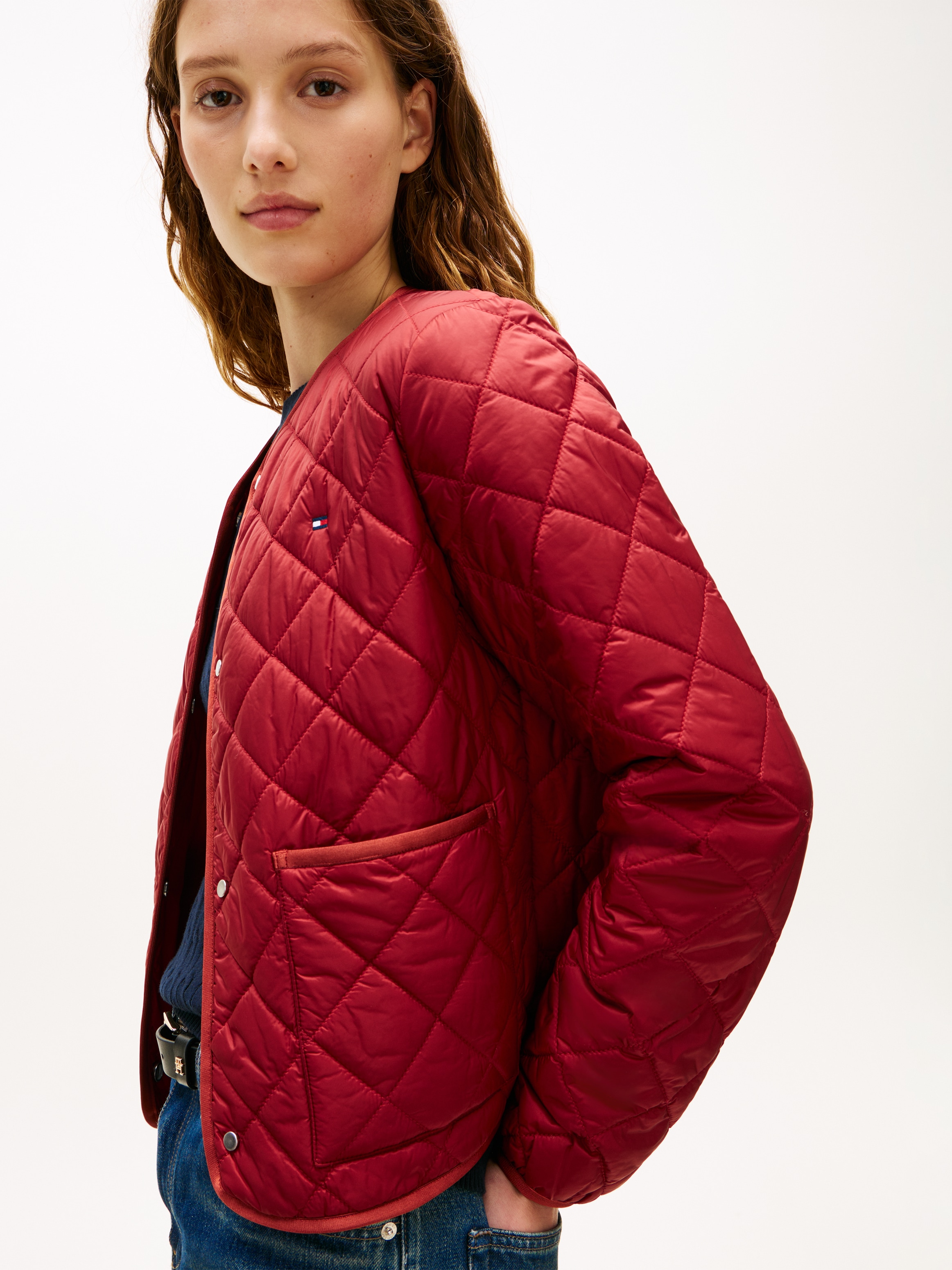 Tommy Hilfiger Steppjacke »LW PADDED REG QUILTED JACKET« in leicht verkürzter Länge, Regular Fit