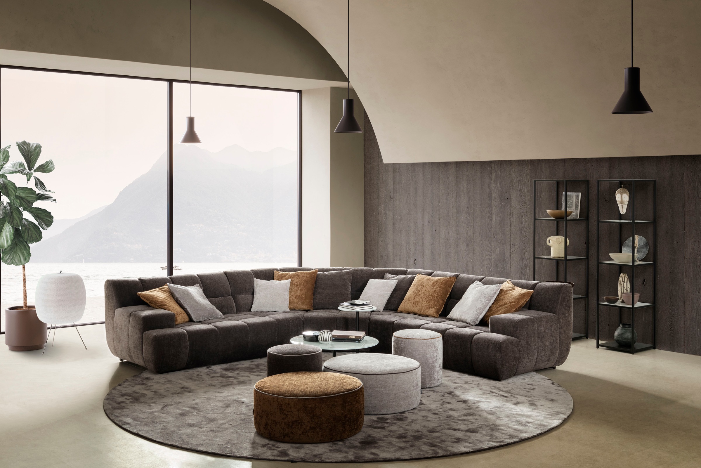 designwerk Ecksofa »Cielo, Design und aufwendige Detailverarbeitung«, mit Sitztiefenverstellung für hohen Sitzkomfort