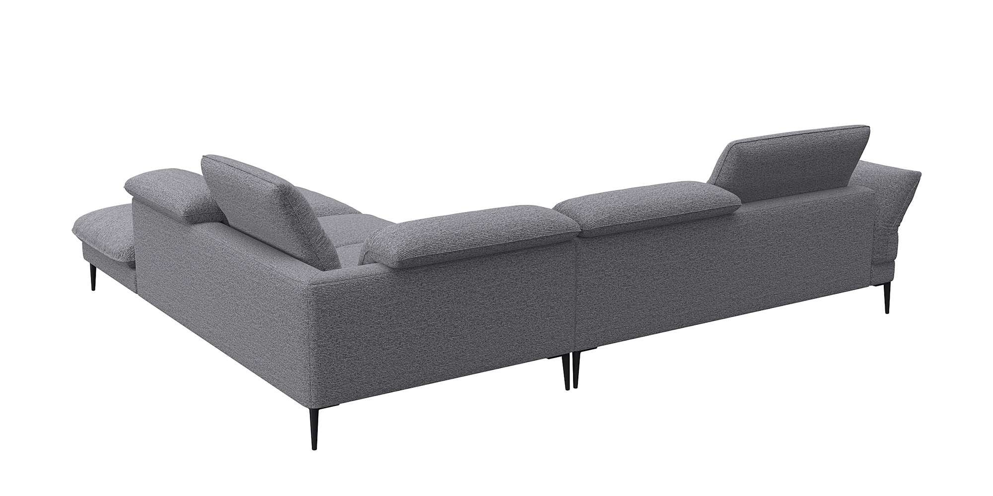 FLEXLUX Ecksofa »Salino, Funktionssofa mit Ottomane, Relaxsofa, Ecksofa« Sofa mit Arm- und Kopfteil-Verstellungen, Kaltschaum & Stahl-Wellen