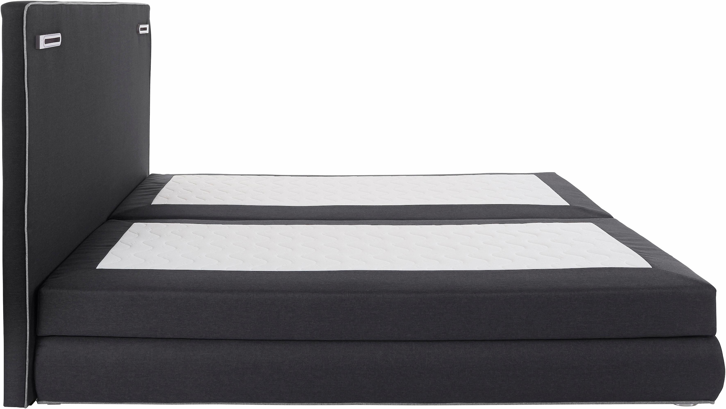 COLLECTION AB Boxspringbett »Ninoni«, inkl. Bettkasten, Topper und wahlweise mit LED-Beleuchtung, Liegefläche 180 x 200 cm