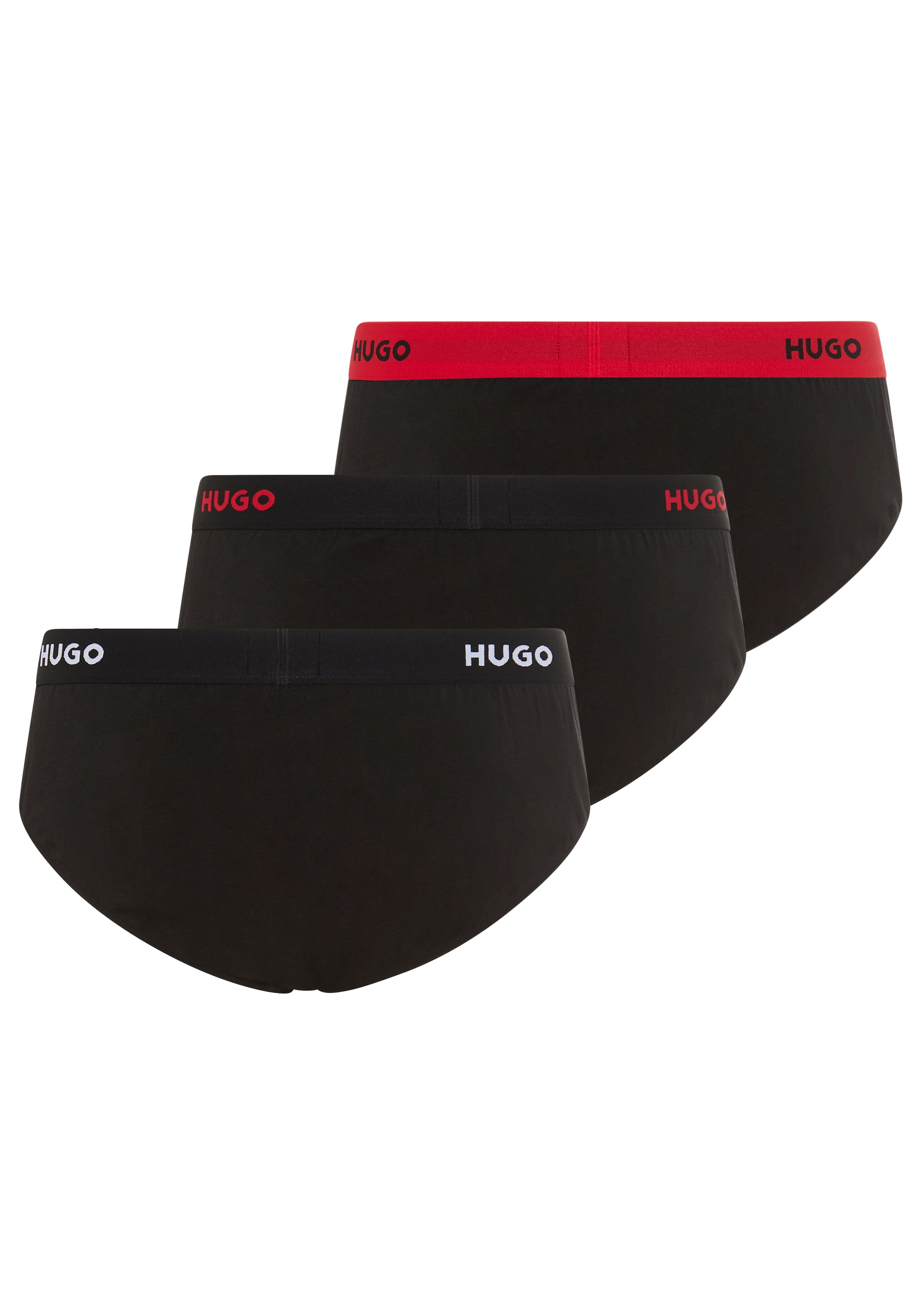 HUGO Underwear Hipster »HIPBRIEF TRIPL« 3er, 3 Stk. mit elastischem Bund