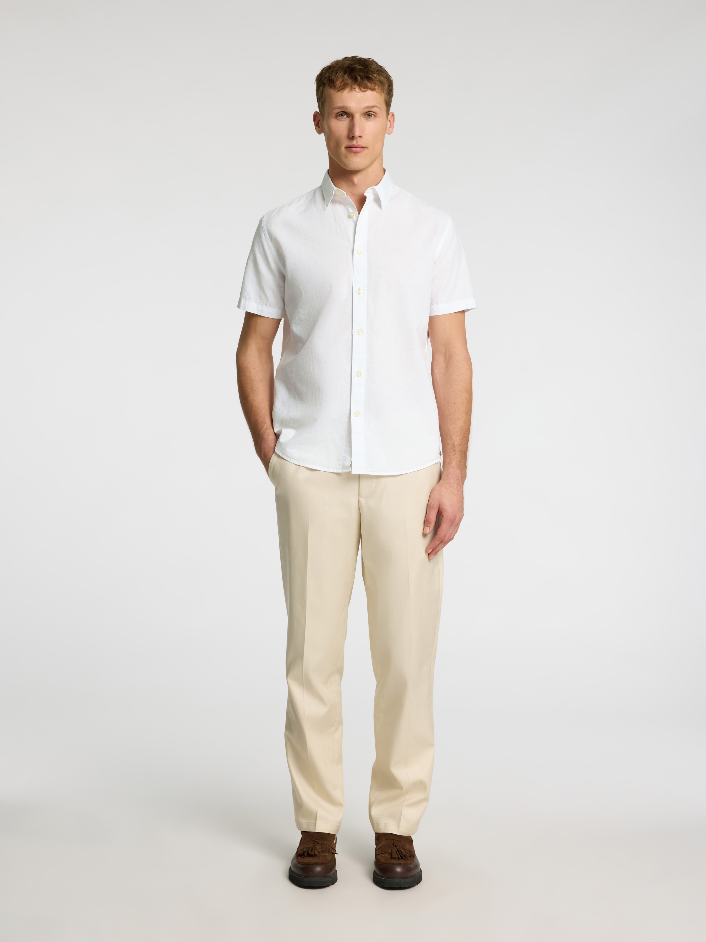SELECTED HOMME Kurzarmhemd »SLHREG-SUN SHIRT SS NOOS«