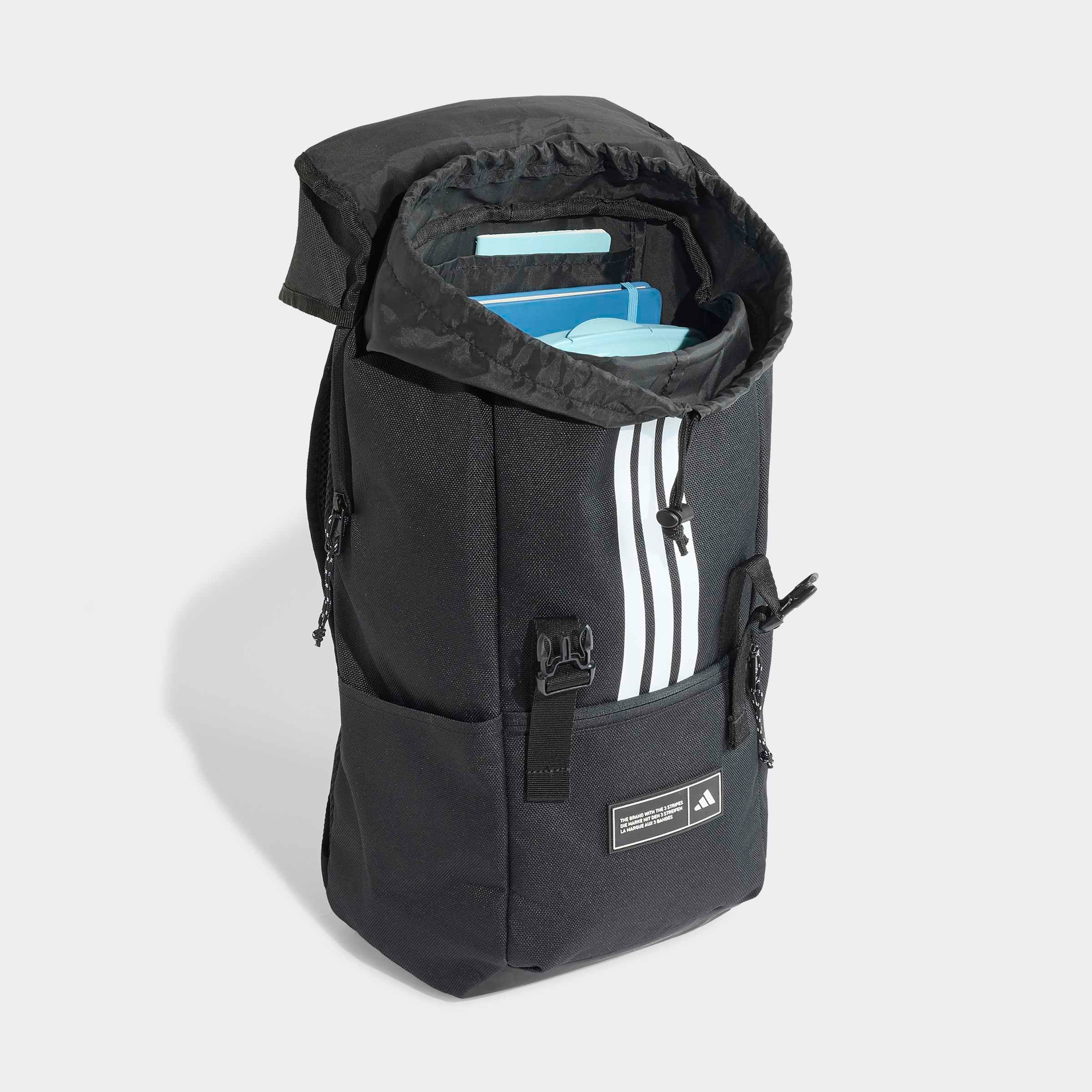 adidas Sportswear Rucksack »3-STREIFEN, MIT KLAPPE« für Erwachsene, sportlicher Stil, neutraler Look, aus Polyester