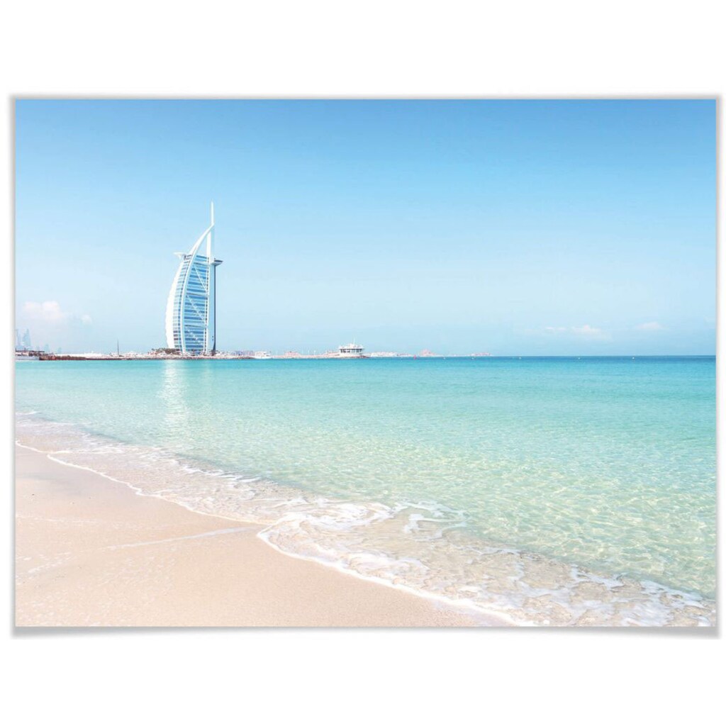 Wall-Art Poster »Poster Colombo Strand Dubai«, Strand, (1 St.)
