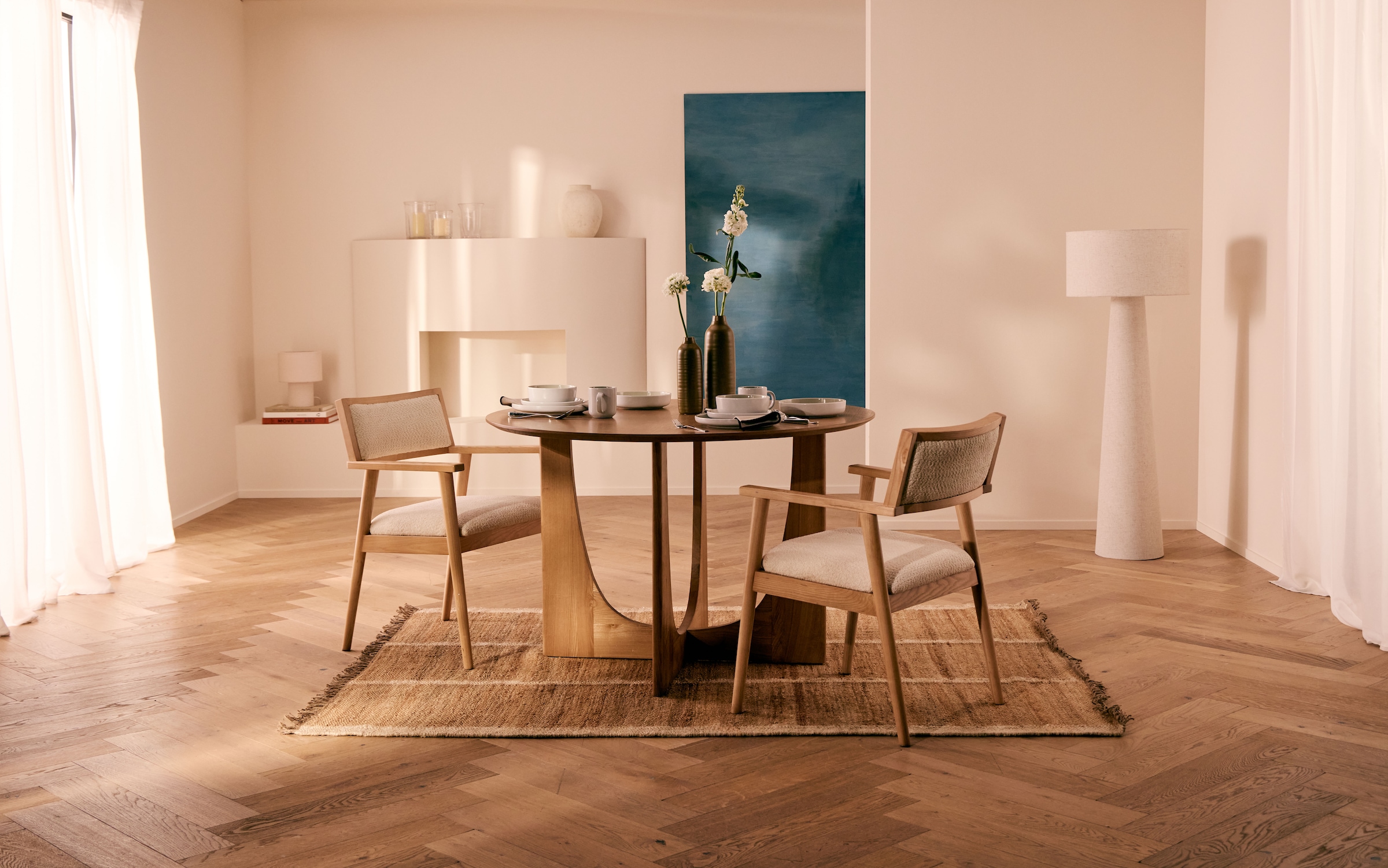 LeGer Home by Lena Gercke Esszimmerstuhl »Zernea« () 1 Stk.aus weichem Doppelgewebe und FSC-zertifiziertem Massivholzrahmen