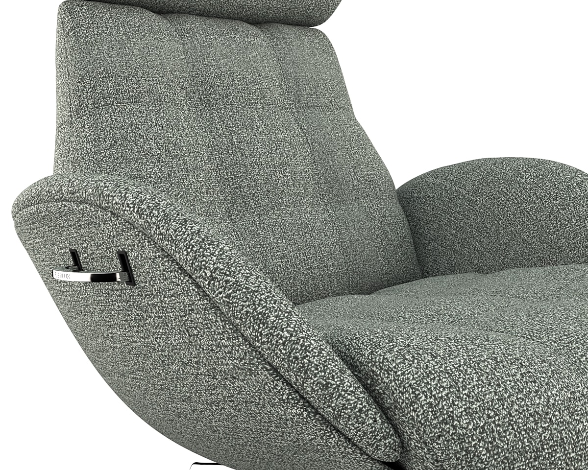 FLEXLUX Relaxsessel »Chester, Funktionssessel, Premium Komfort, Scandi, Drehbar«, Premium Komfort, Rücken- und Kopfteilverstellung, Drehbar, Fuß Schwarz