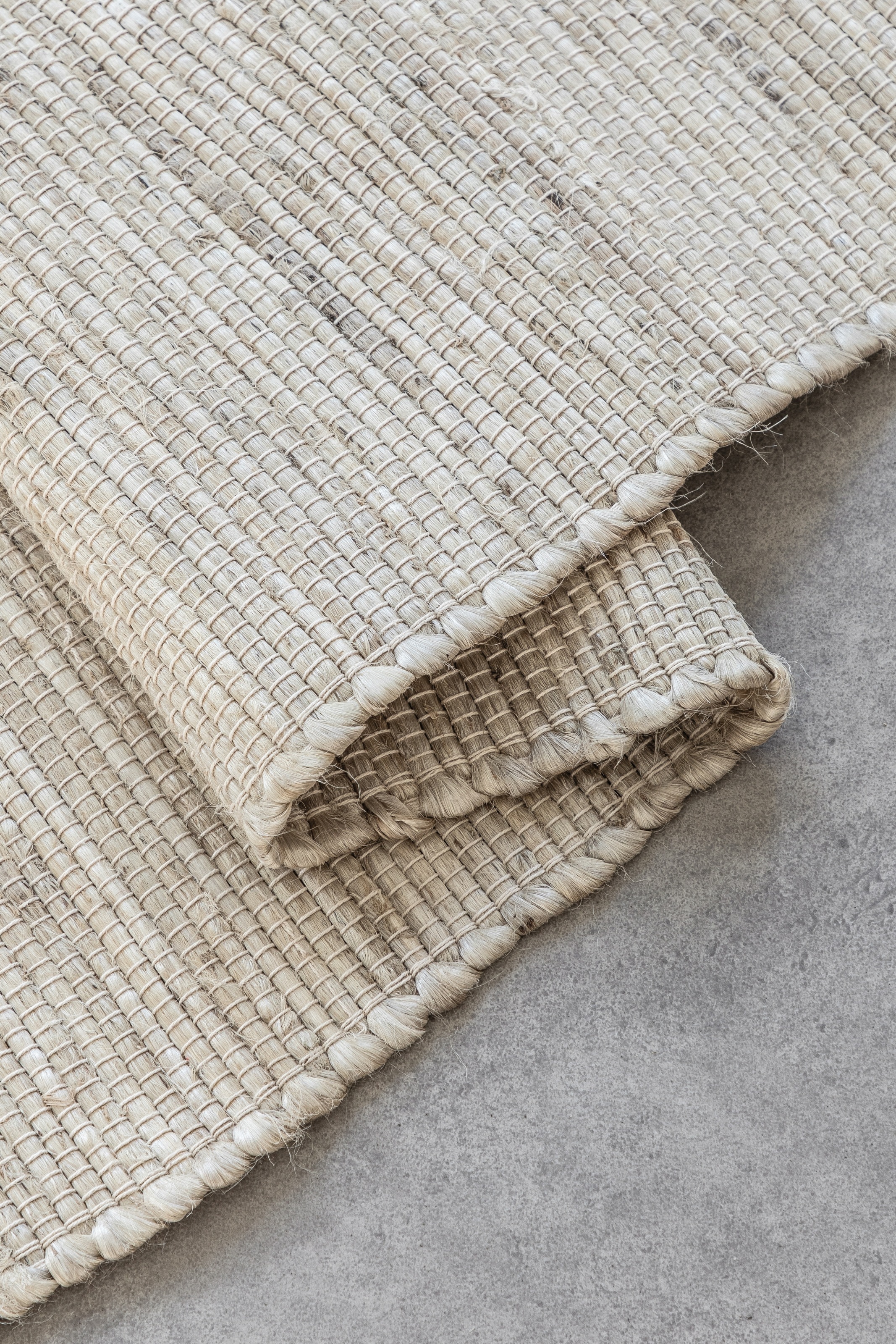 HANSE Home Teppich »Dhaka Juteteppich«, rechteckig, 5 mm Höhe, Läufer, handgewebt, Jute, Wolle, Natur, Wohnzimmer, Flur, Klassisch